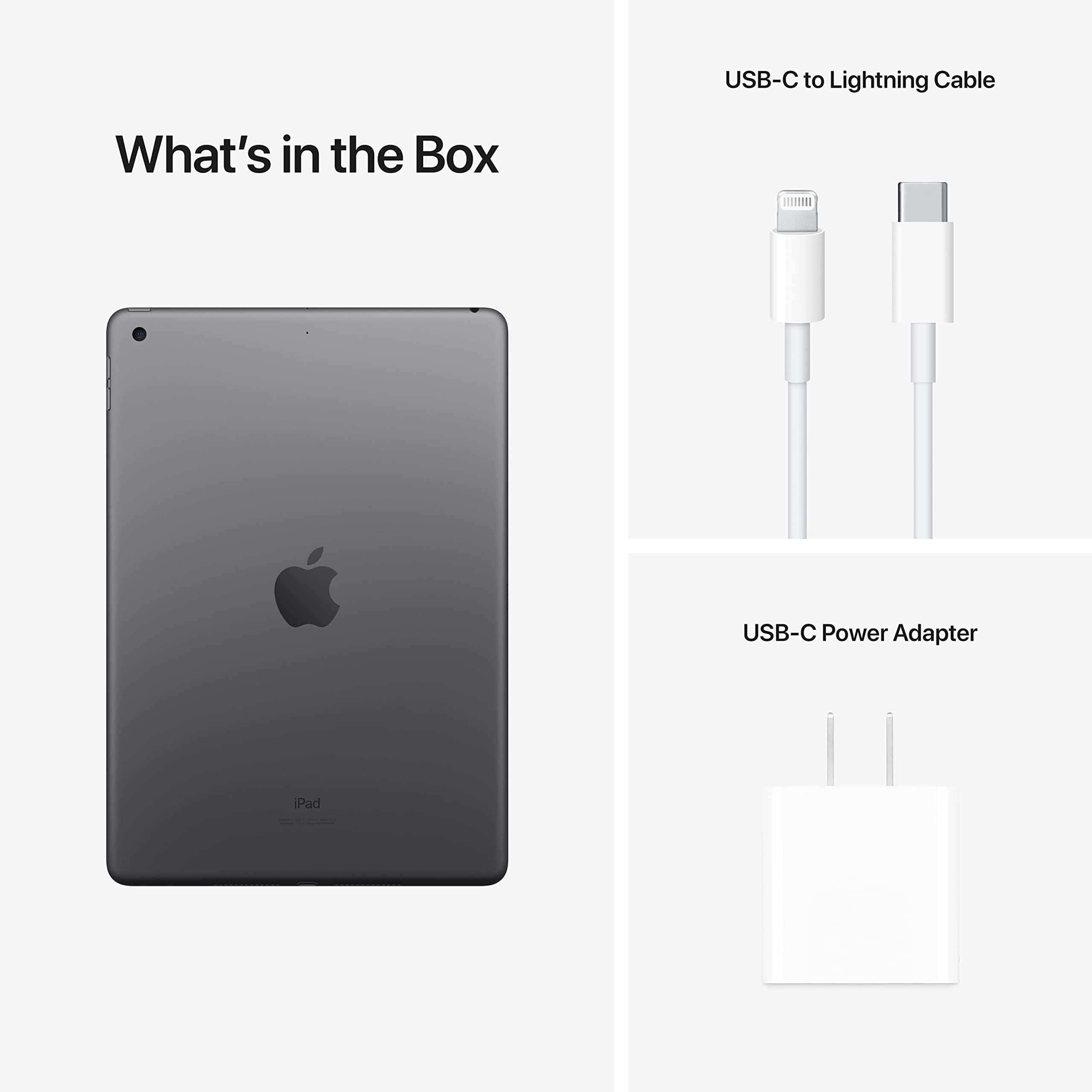 Apple iPad (9th Generation): with A13 Bionic chip, 10.2-inch Retina Display, 256GB, Wi-Fi, 12MP front/8MP Back Camera, Touch ID, All-Day Battery Life – Space Gray - Image 6