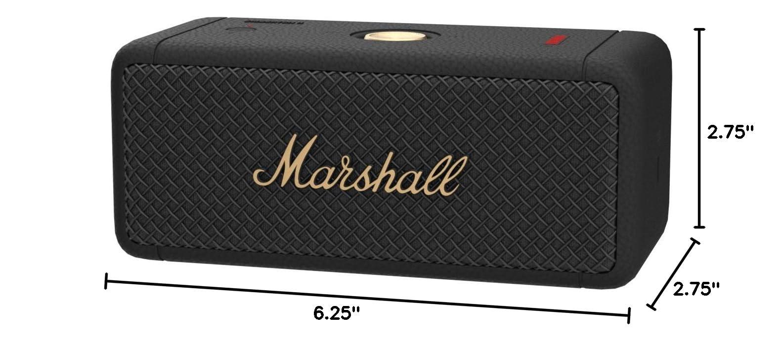 Marshall Emberton II Portable Bluetooth Speaker, Black & Brass - Image 12