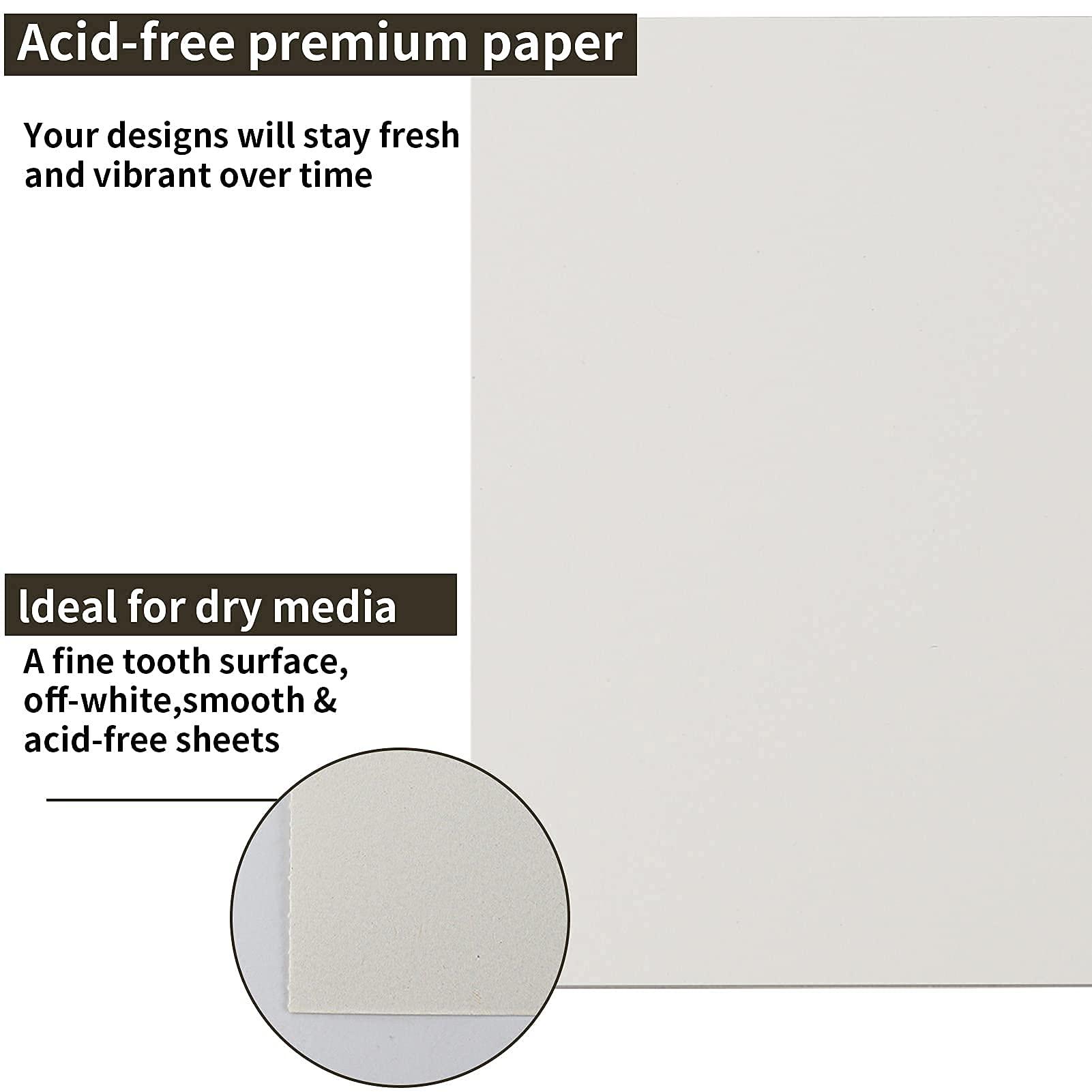 Fuxi 9" x 12" Sketch Book, Top Spiral Bound Sketch Pad, 1 Pack 100 Sheets 68lb/100gsm Drawing Paper, Acid Free Art Sketchbook Blank Painting Writing Drawing Pad for Kids Beginners Artists. - Image 3
