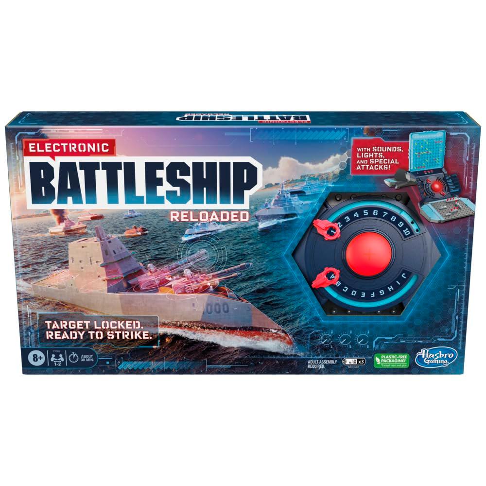 Hasbro Gaming Electronic Battleship Reloaded Board Game, Naval Combat Strategy Game with Sounds, Lights, Special Attacks, Ages 8 and Up, 1-2 Players - Image 4