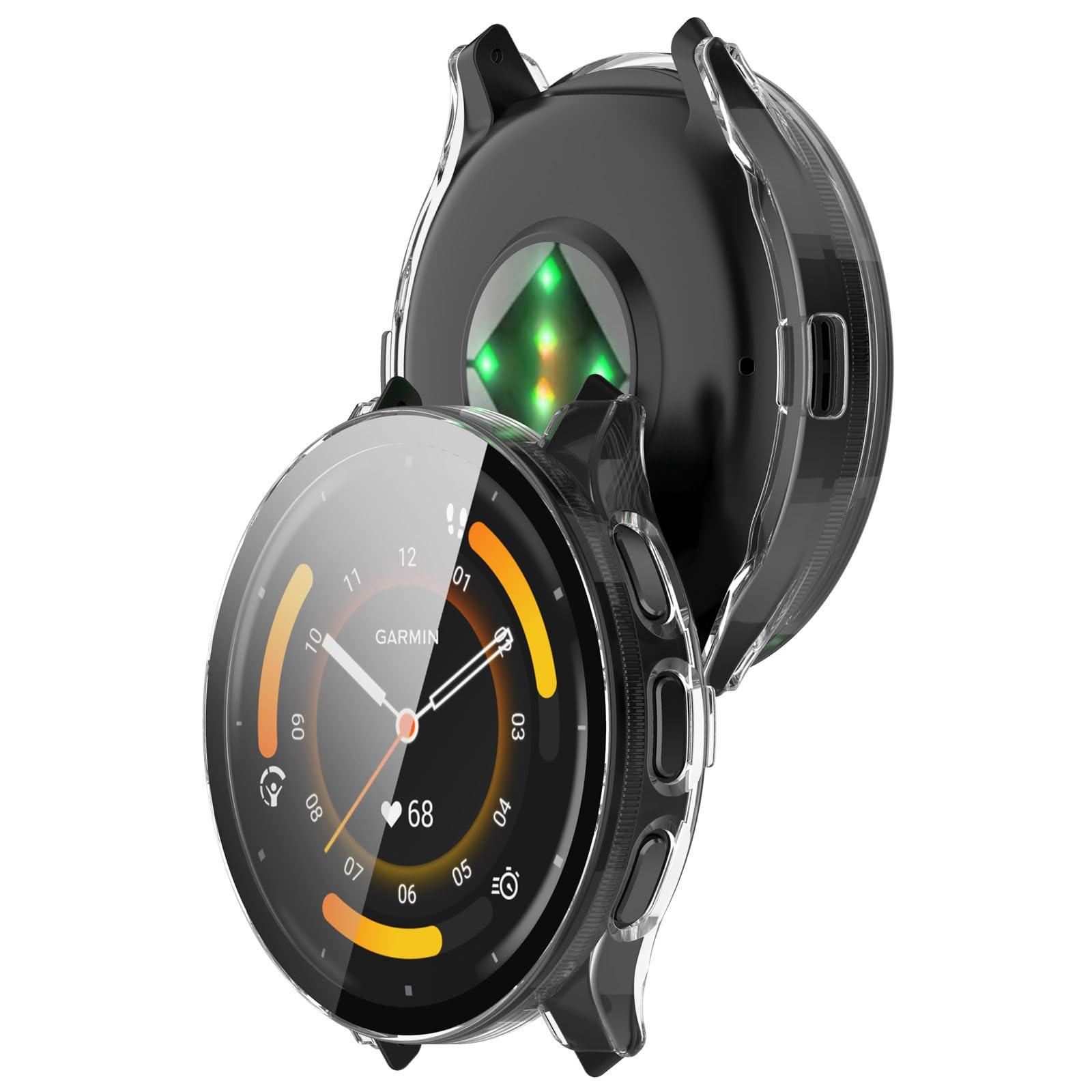 FanTEK Compatible for Garmin Venu 3S (41mm) Watch Case for Women Men, Scratch Resistant Shock Absorbing Case, Clear - Image 5