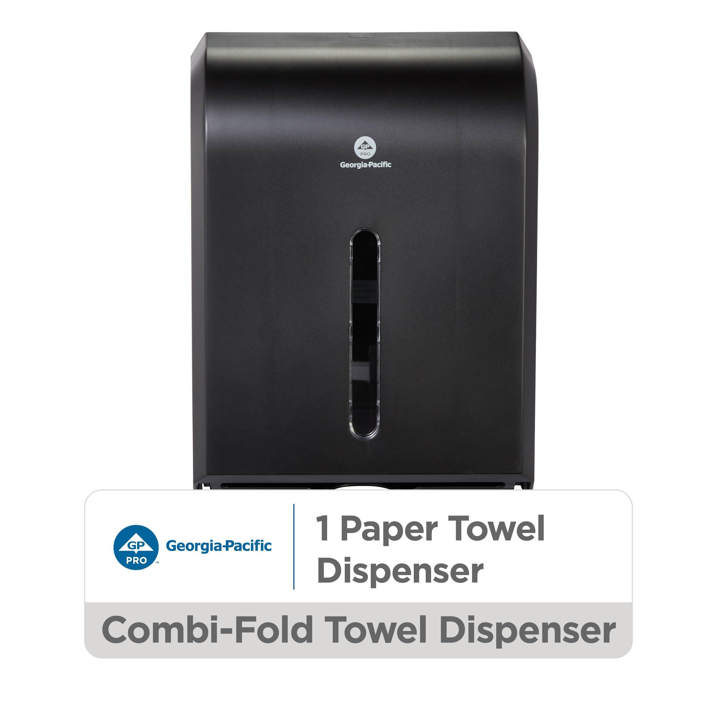 Georgia-Pacific Combi-Fold Paper Towel Dispenser, Black - Image 3