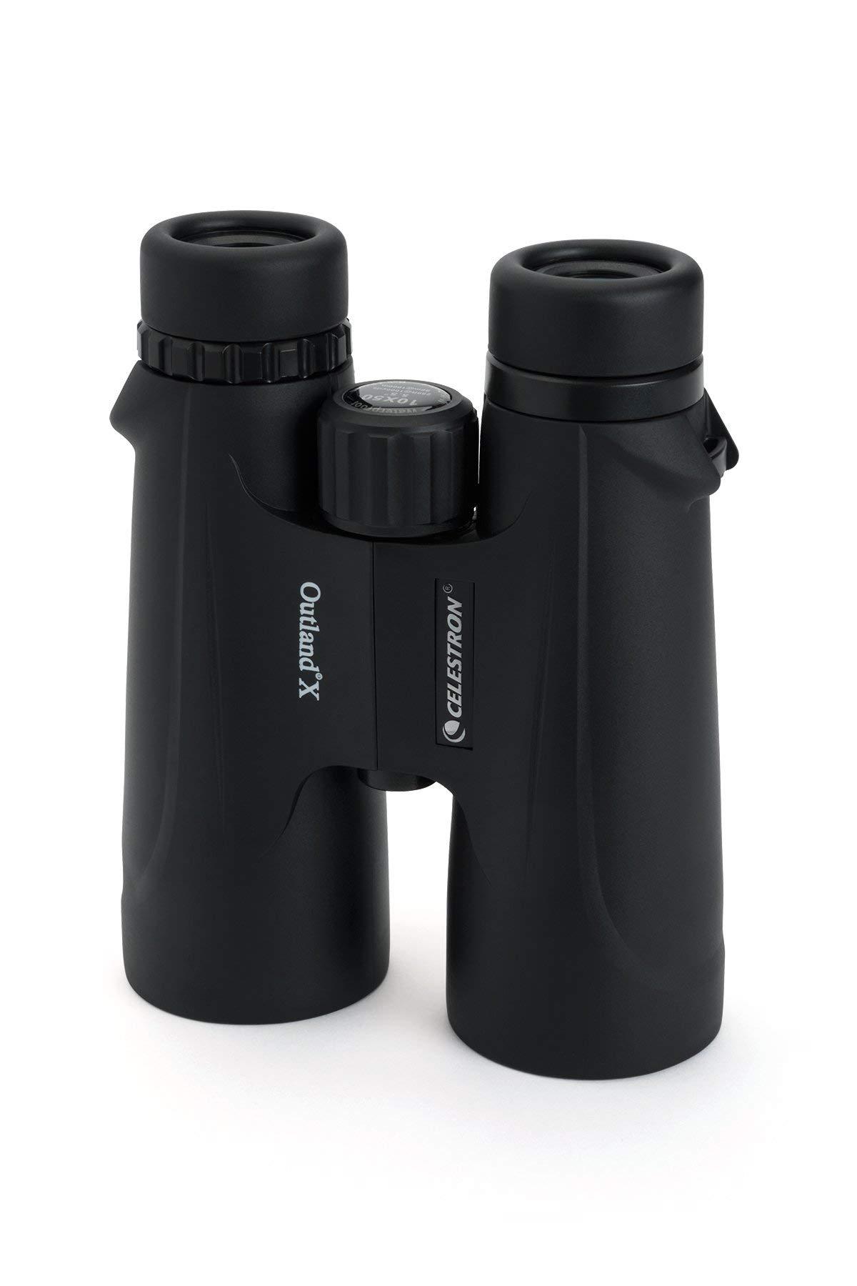Celestron – Outland X 10x50 Binoculars – Waterproof & Fogproof – Binoculars for Adults – Multi-Coated Optics and BaK-4 Prisms – Protective Rubber Armoring, Black - Image 3
