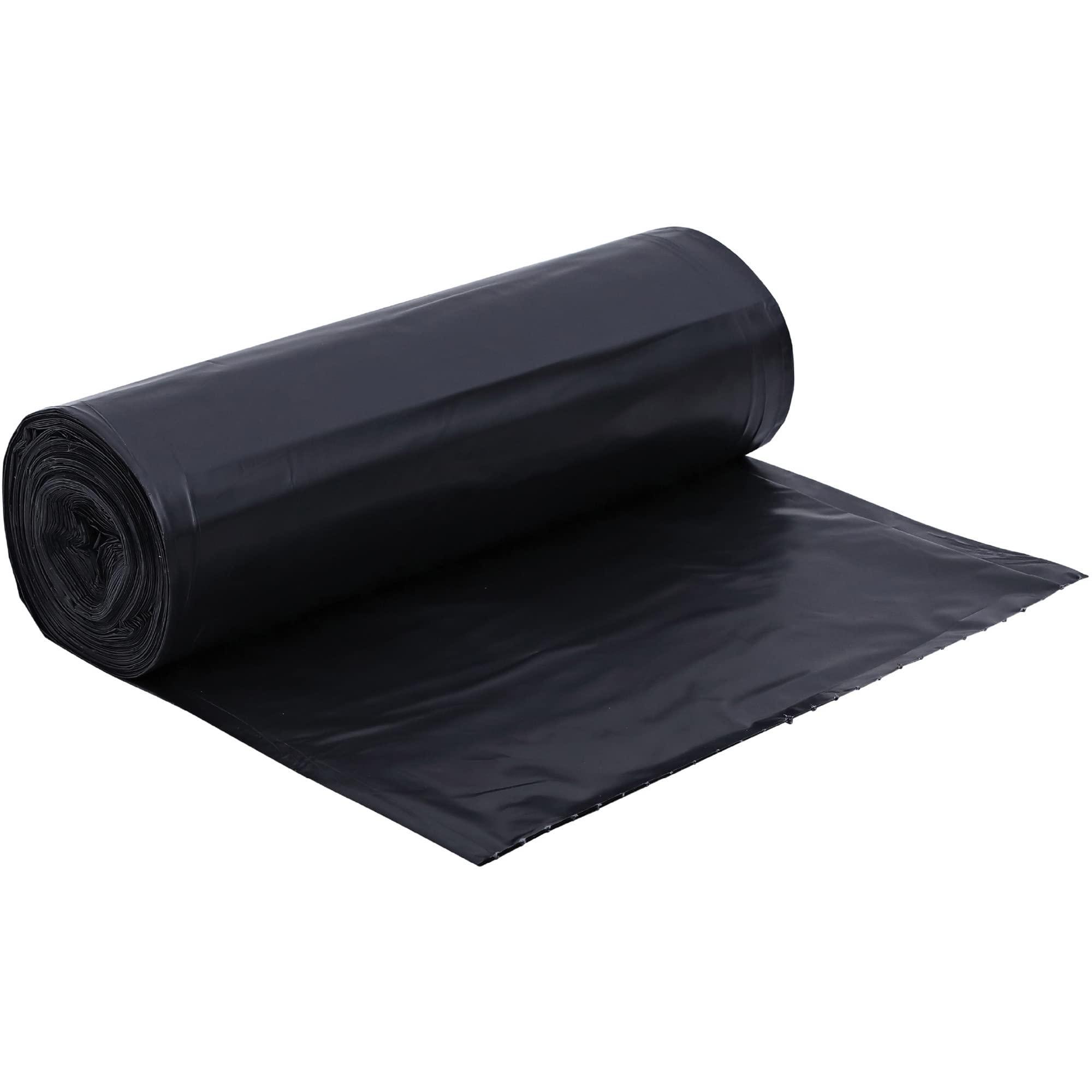 Genuine Joe GJO01535 Heavy Duty Low-Density Puncture Resistant Can Liner, 60 gallon Capacity, 56" Length x 39" Width x 1.50 mil Thickness, Black (Box of 50) - Image 2