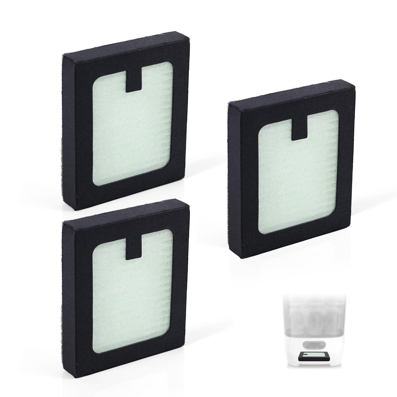 3pcs HEPA Filter for Baby Brezza Bottle, Bottle Washer Filter Bottle Dryer Filter Replacement Compatible with Baby Brezza