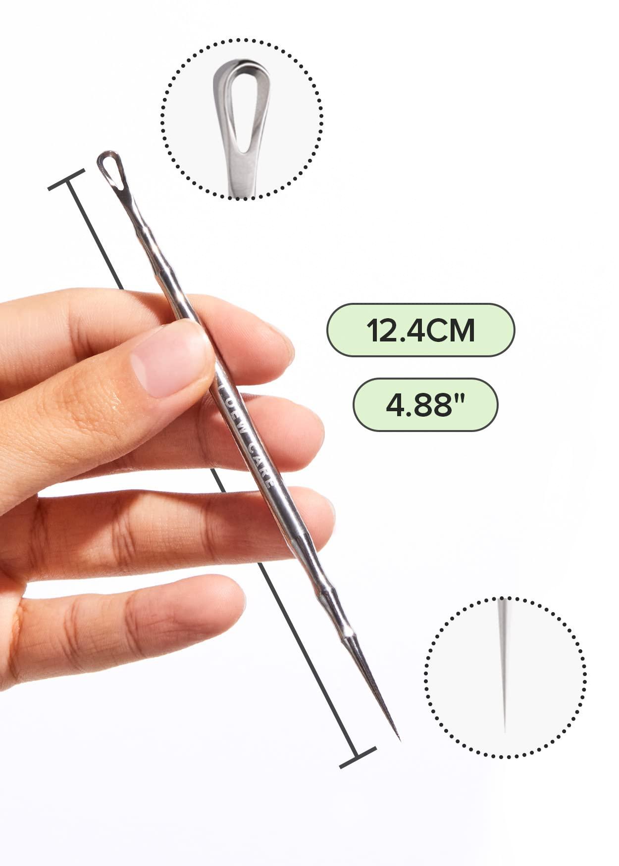 I DEW CARE Dual-Tip Pimple Tool - Proper Popper | Blackhead Remover, Blemish Exfoliating, Professional Acne Squeezer, Comedone Zit Extractor for Women, 2in1 Stainless Steel Lancet, 1ea - Image 6