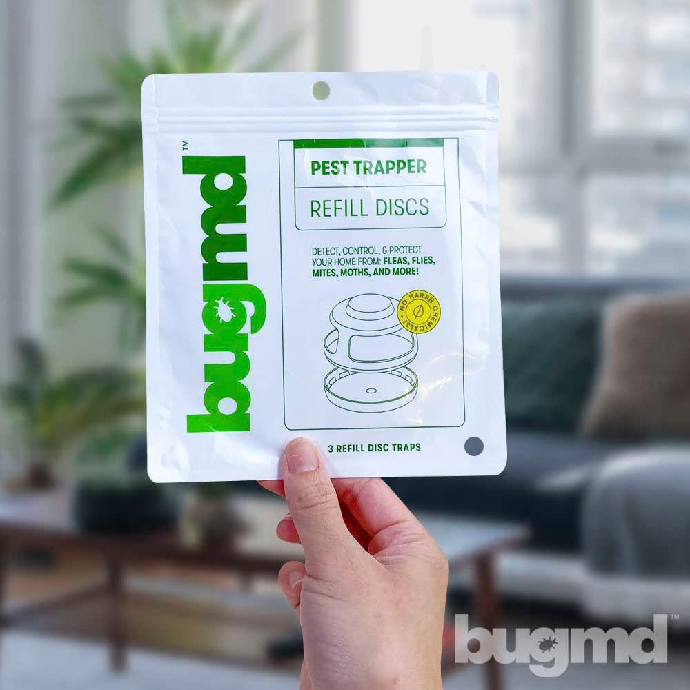 BugMD Flea Trap Refill Disc - Pest Trapper, Traps Pest Control Sticky Pad for Bugs Fleas Mosquitoes, No Harsh Chemicals, Family Pet and Friendly - Image 3
