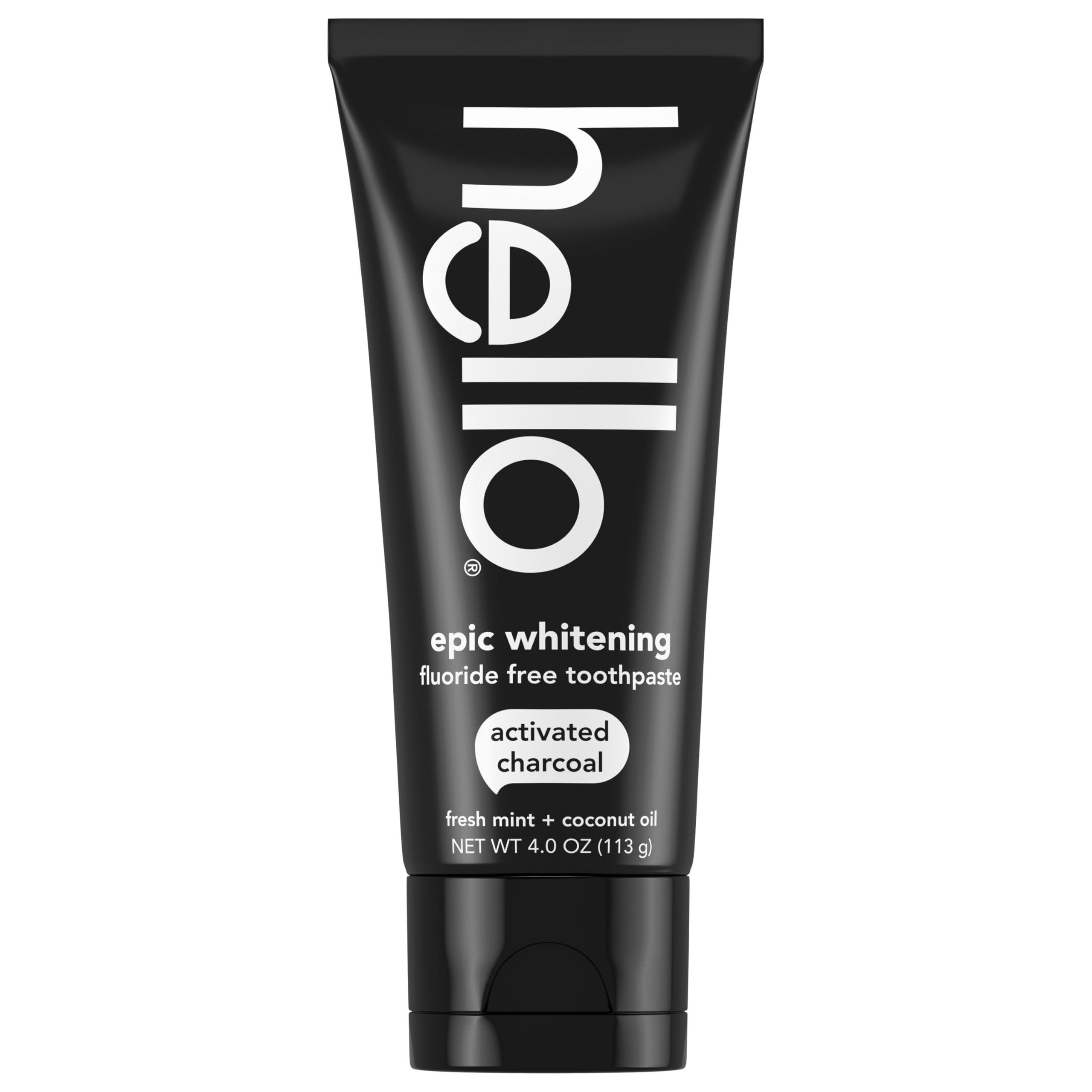 hello Epic Whitening Charcoal Fluoride Free Toothpaste, Activated Charcoal Toothpaste with Coconut Oil, Whitens Teeth Naturally, SLS Free, Fresh Mint, 4.0 Oz Tube - Image 5