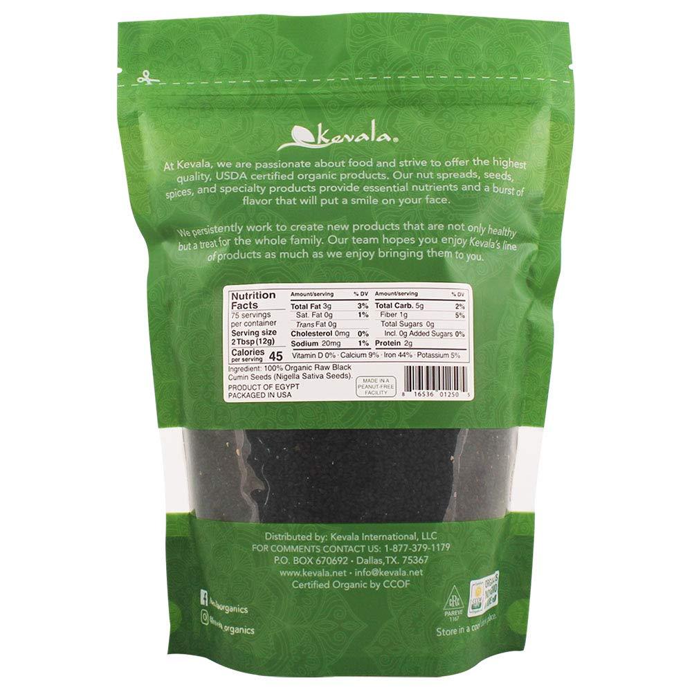 Kevala Organic Black Cumin Seeds – 32 oz – 2 lb – Raw Black Seeds – Nigella Sativa – Gluten Free – Vegan – For Cooking and Baking - Resealable Bag - Image 3