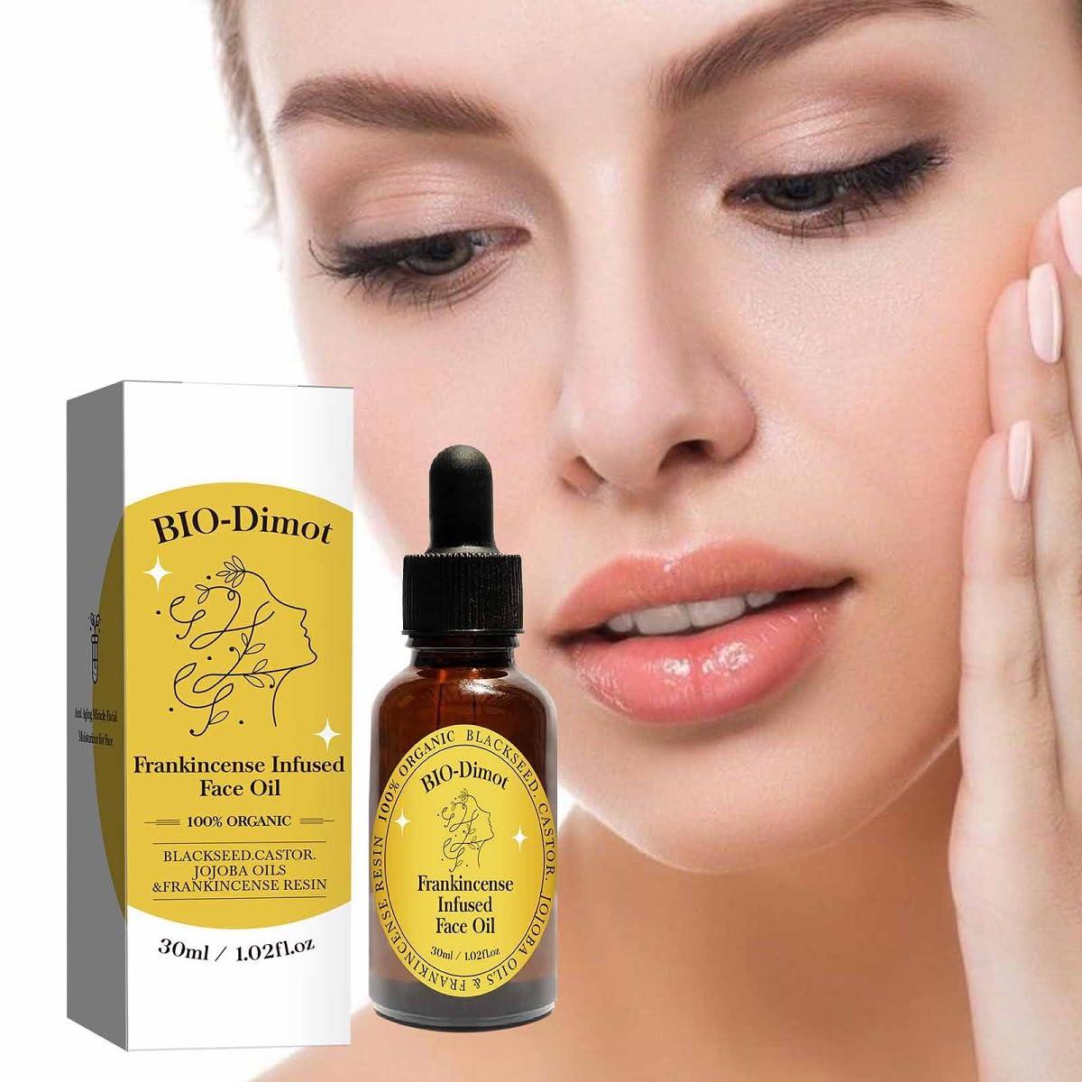 30 ML Frankincense Essential Oil,Organic Castor & Jojoba Oils for Face Anti-Aging Facial Moisturizer Serum,Natural Skincare Hydrates Skin Moisturizing (1 PCS) - Image 2