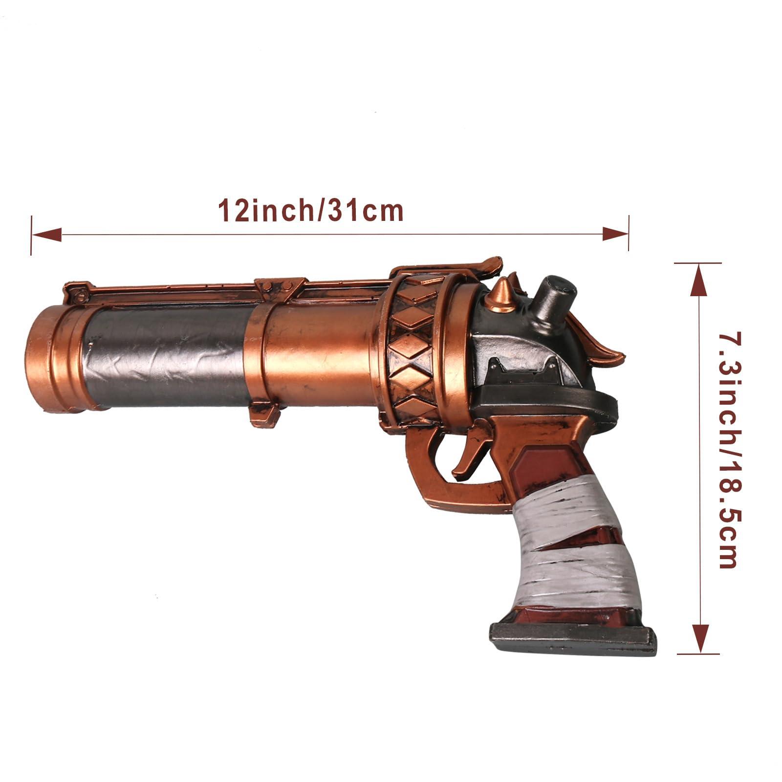 HOTTERCOS 12" Jin-x Steampunk Foam Weapons Cosplay Costume Accessories Props Replica Halloween Party - Image 3