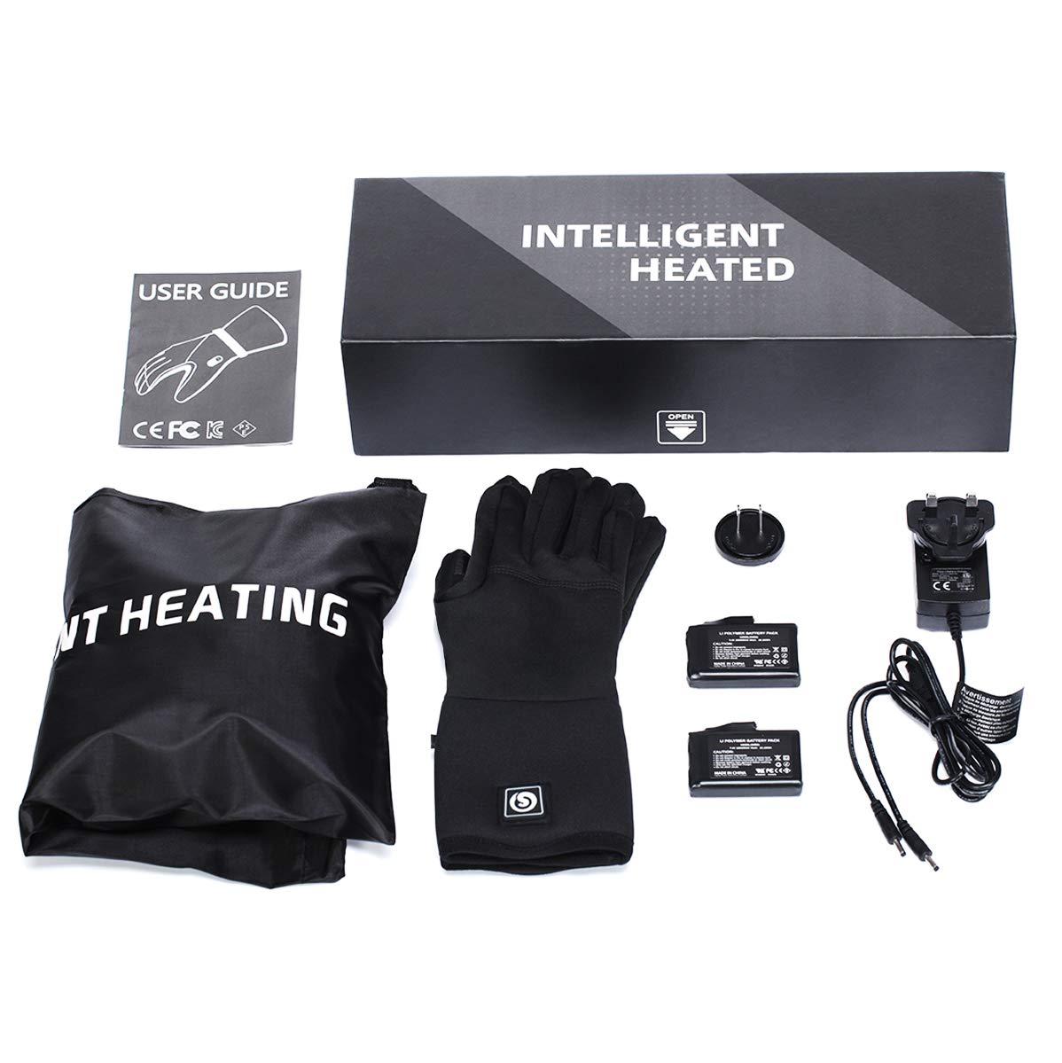 DAY WOLF Heated Glove Liners Electric Gloves for Men Women Rechargeable Battery Hand Warmer for Winter Sports Snow Biking Riding Skiing Cycling Hunting Snowboarding - Image 7