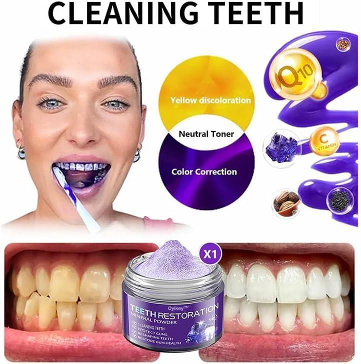Teeth Restoration Mineral Powder, Teeth Whitening Mineral Powder，Effective in Strengthening Teeth and Gums, Fresh Breath Toothpaste - Image 7