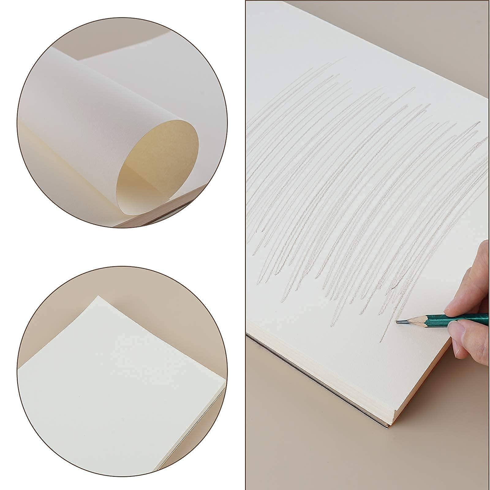 Fuxi 9" x 12" Sketch Book, Top Spiral Bound Sketch Pad, 1 Pack 100 Sheets 68lb/100gsm Drawing Paper, Acid Free Art Sketchbook Blank Painting Writing Drawing Pad for Kids Beginners Artists. - Image 6