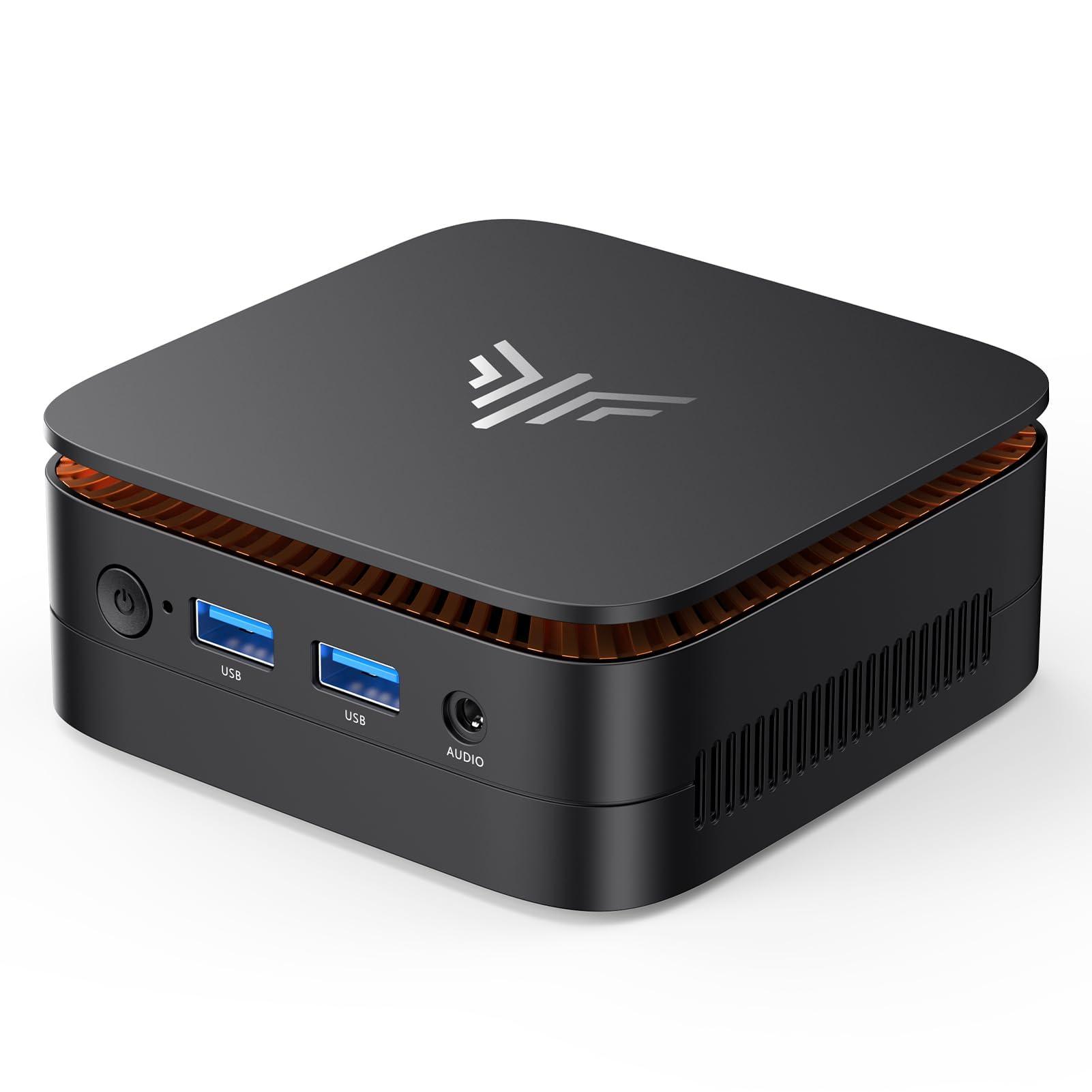 KAMRUI Mini PC, 16GB DDR4 RAM 512GB M.2 SSD, Mini Computer Intel Twin Lake N150 (Upgraded N100, 4 Cores, up to 3.6GHz), Desktop Computer Dual 4K, Ethernet, WiFi, Bluetooth for Business, Office, Home