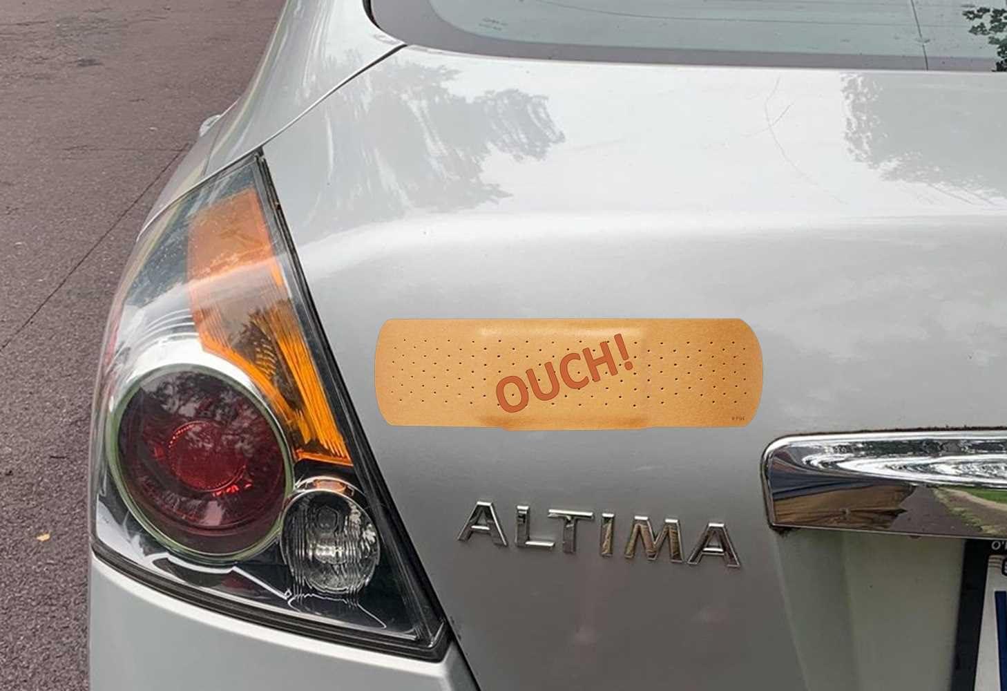 Gear Tatz - OUCH! (on Band-Aid) - Funny Novelty Bumper Sticker - 3 x 10 inches - Professionally Made in The USA - Vinyl Decal - Image 3