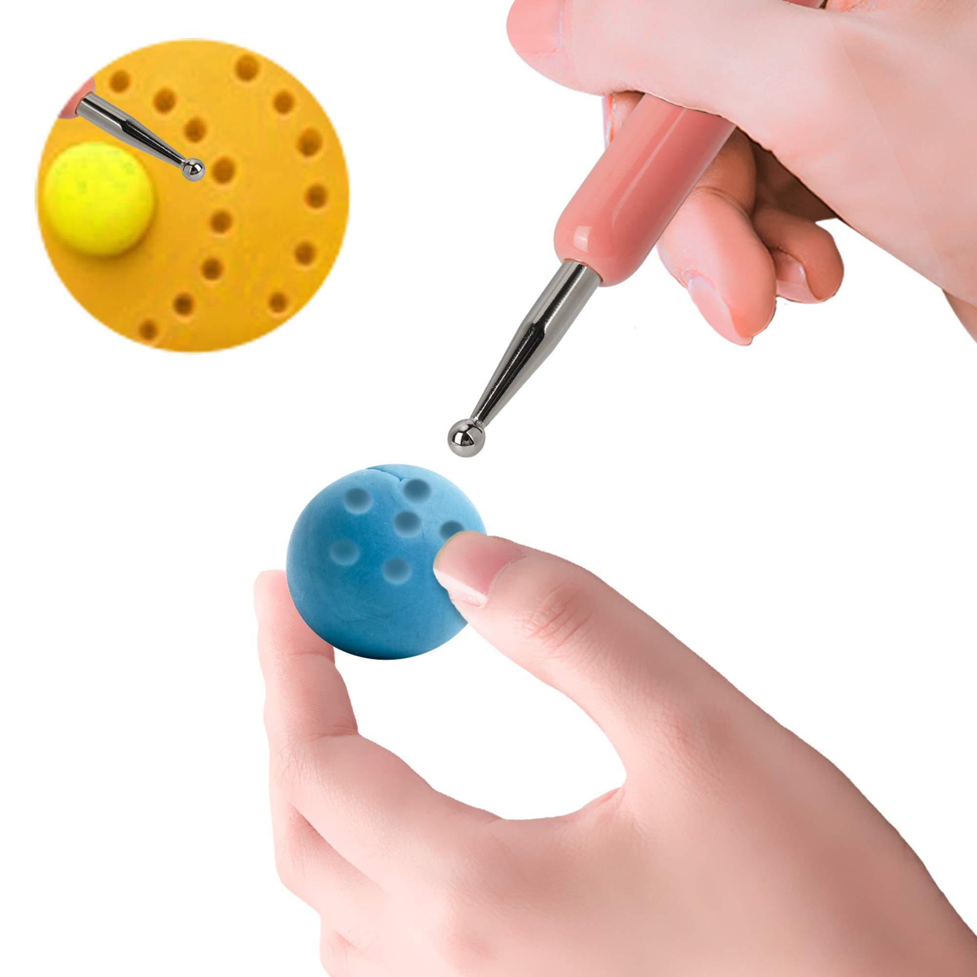 5 Pcs Pattern Tracing Stylus, Ball Embossing Stylus for Transfer Paper, Tracing Tools for Drawing, Embossing Tools for Paper, Art Dotting Tools for Nail Art, Ball Tip Clay Tools Sculpting Stylus - Image 7