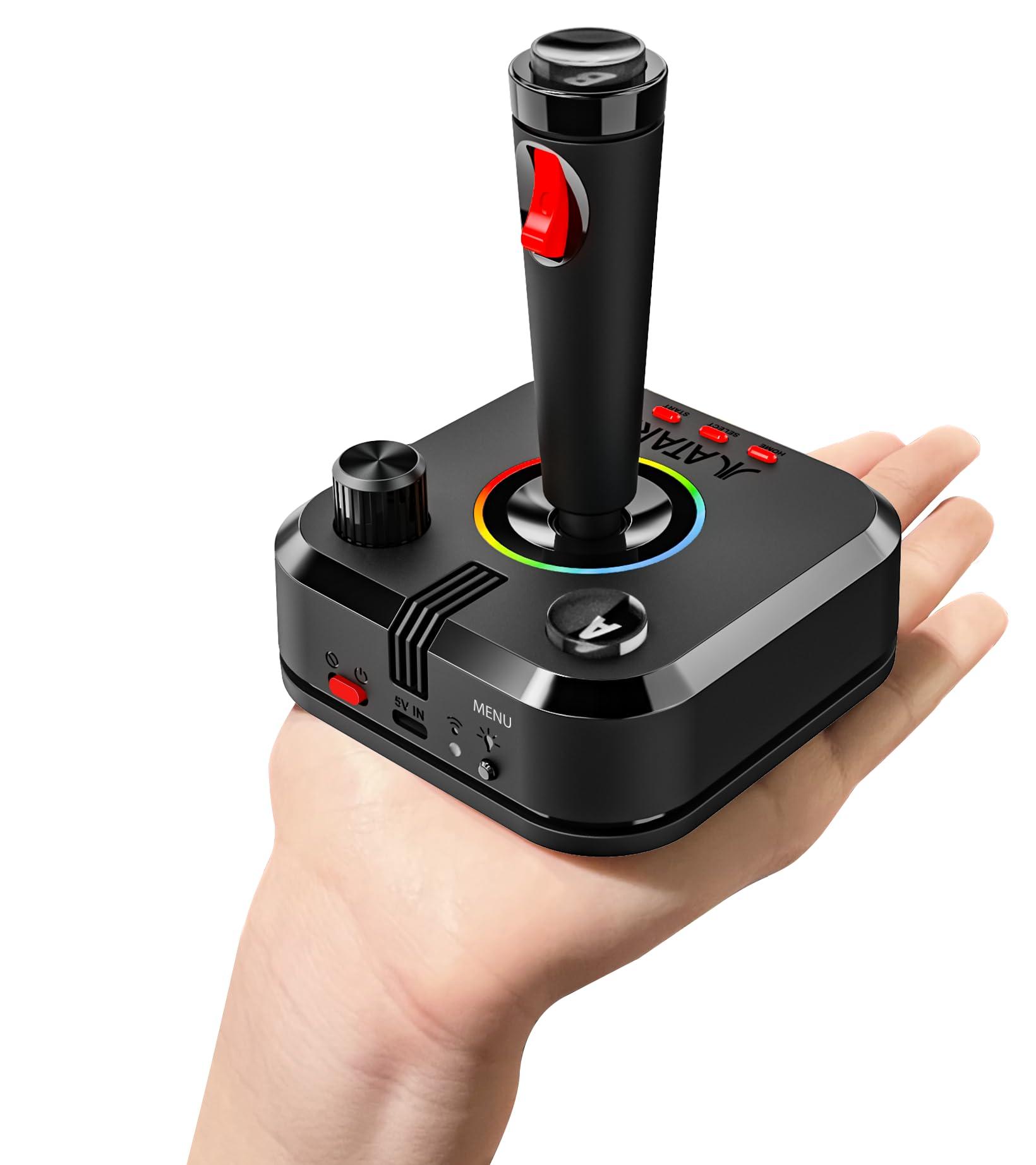 My Arcade Atari Game Station Pro: Retro Video Game Console with 200+ Games, Wireless Joysticks, RGB LED Lights, Atari 2600/5200/7800 and More - Image 4
