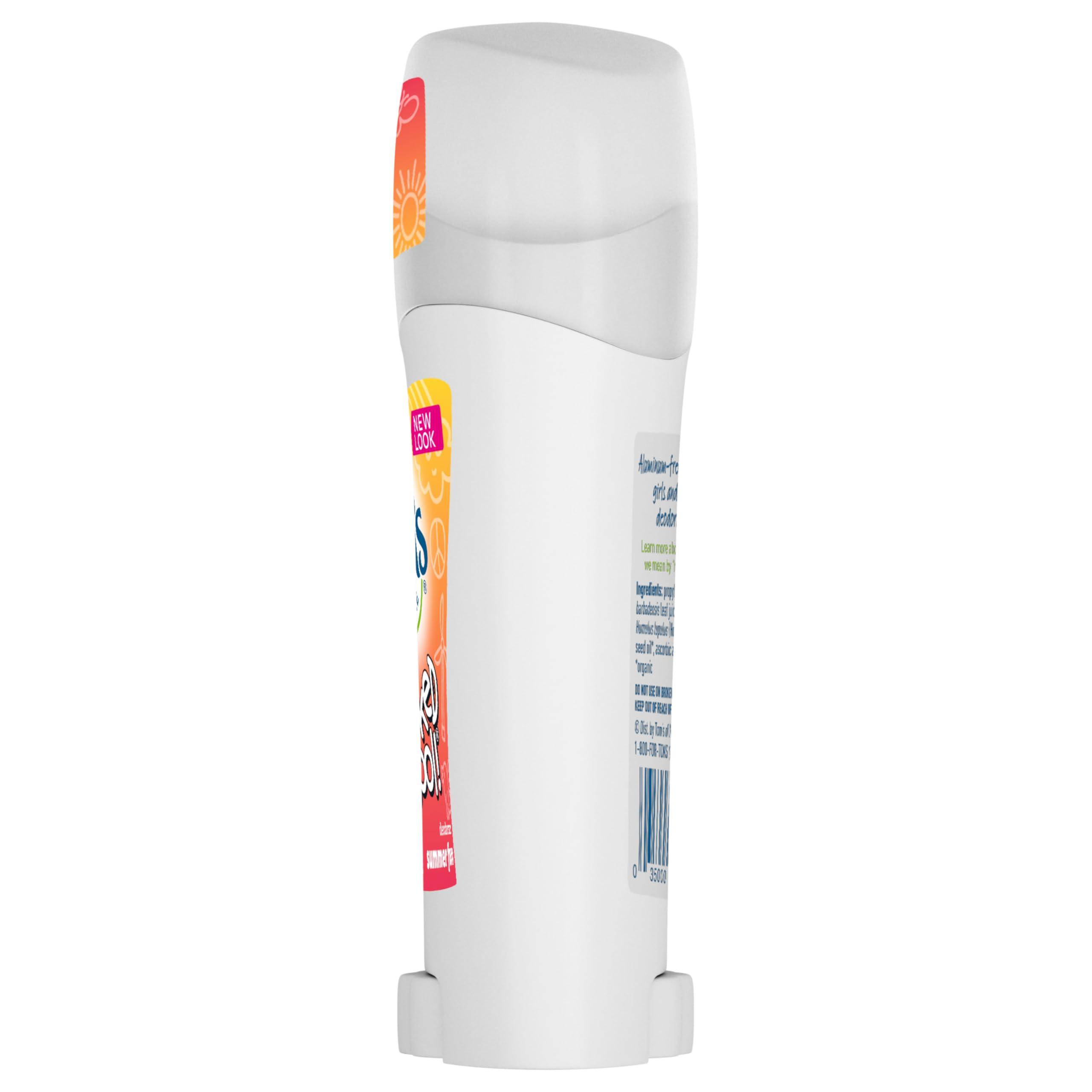 Tom's of Maine Aluminum-Free Wicked Cool! Natural Deodorant for Kids, Summer Fun, 1.6 oz. (Pack of 3) (Packaging May Vary) - Image 9