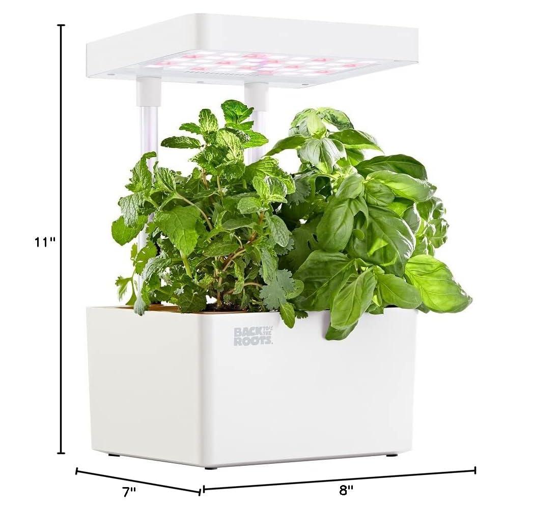 Back to the Roots Hydroponic Grow Kit, Indoor Garden with Light (Matte White), Organic Seeds Included, Gardening Gift, Everything Included - Image 7