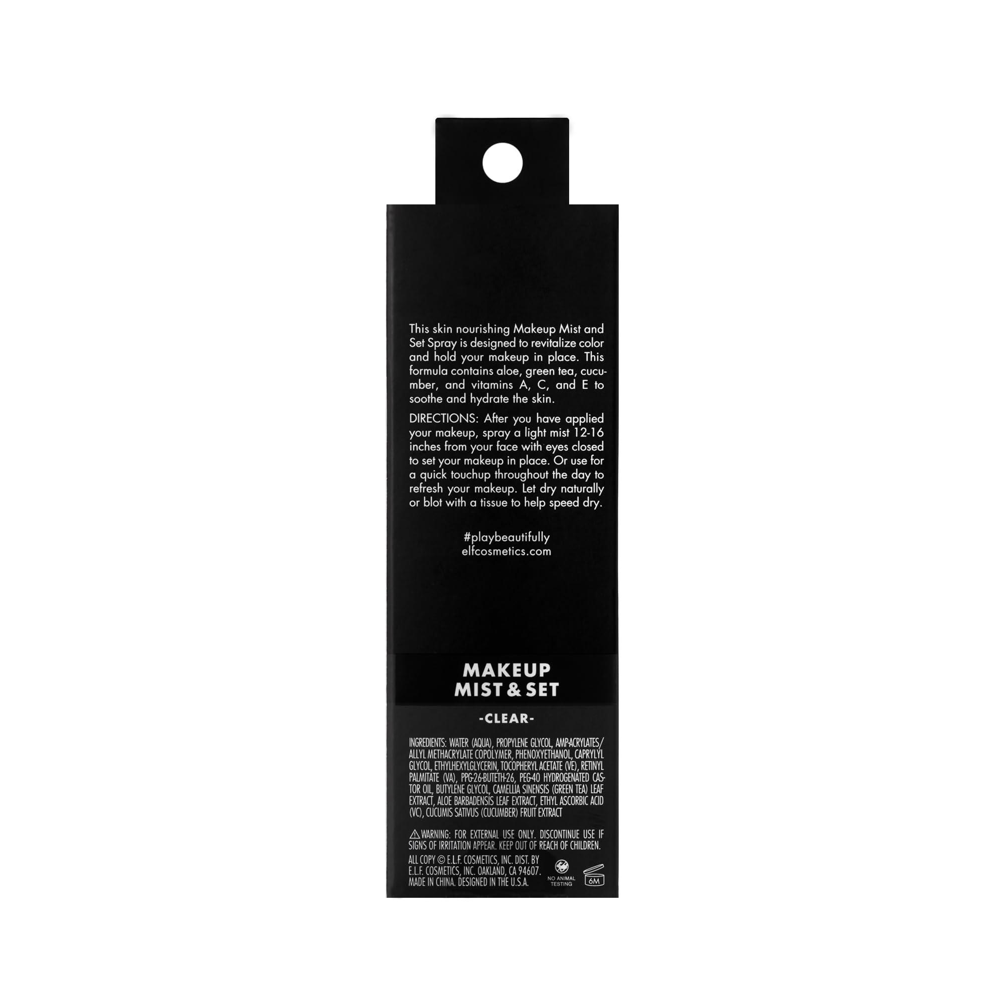 e.l.f. Makeup Mist & Set, Hydrating Setting Spray For Setting & Reviving Makeup, Soothes & Hydrates Skin, Infused With Vitamin A, Vegan & Cruelty-free, 4.05 Fl Oz (120 ml) - Image 6