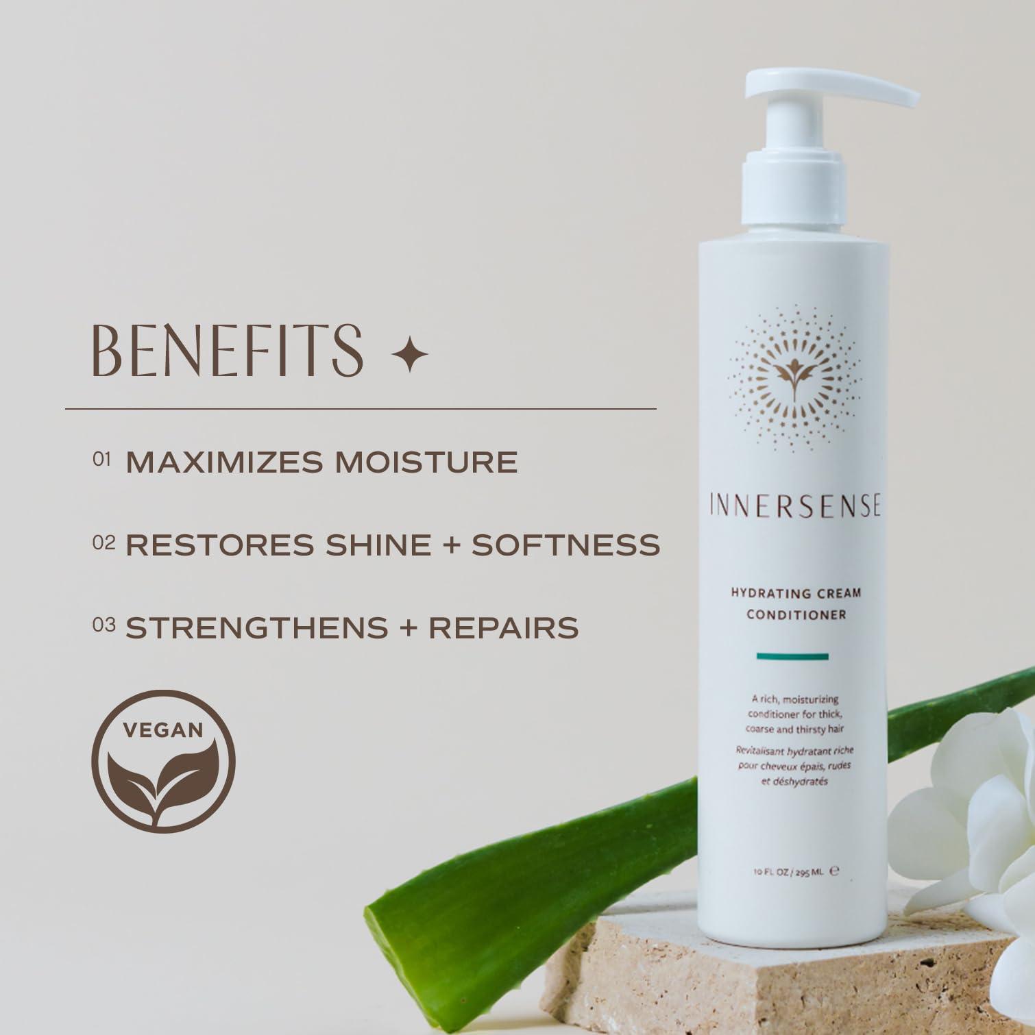 INNERSENSE Organic Beauty - Natural Hydrating Cream Conditioner | Non-Toxic, Cruelty-Free, Clean Haircare (10oz) - Image 3