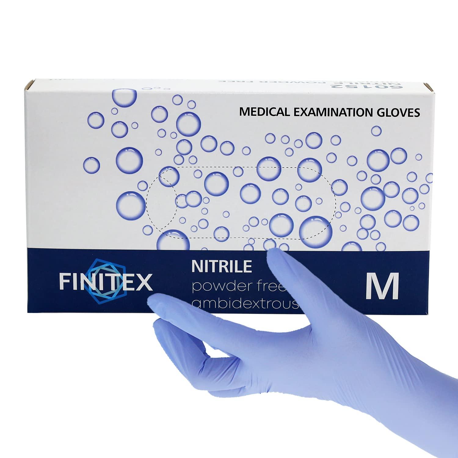 FINITEX Ice Blue Nitrile Exam Gloves - Powder-free, 1000 PCS Medical & Home Cleaning Gloves - Image 8