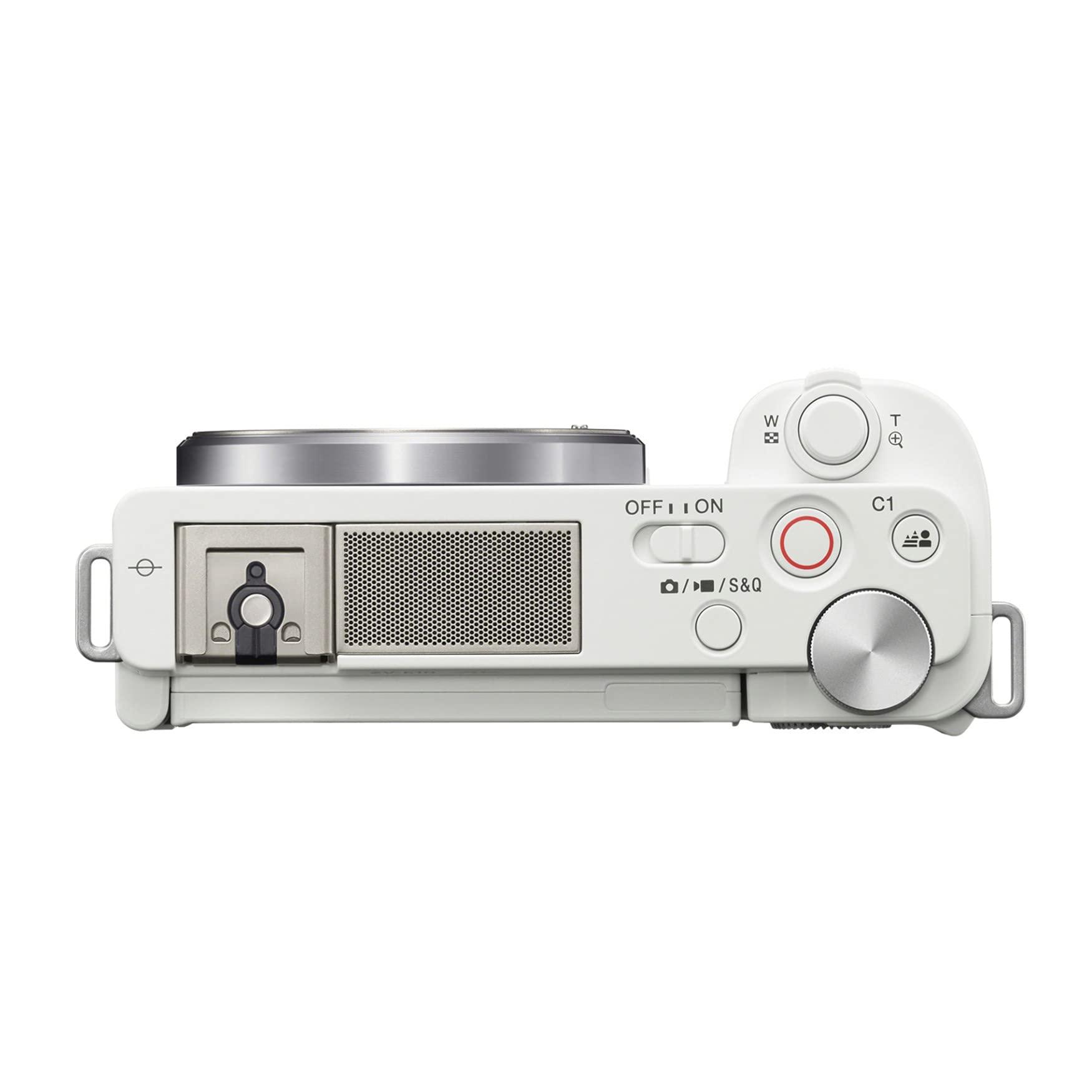 Sony Alpha ZV-E10 - APS-C Interchangeable Lens Mirrorless Vlog Camera - White - Image 5