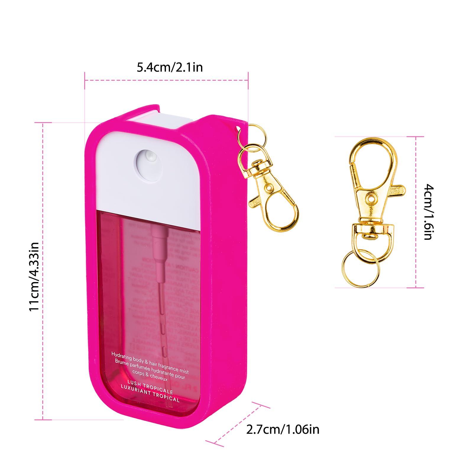 VANEST Silicone Case Compatible with Touchland Travel Size Body Mist 2 FL. OZ., Protective Case with Keychain - Image 7