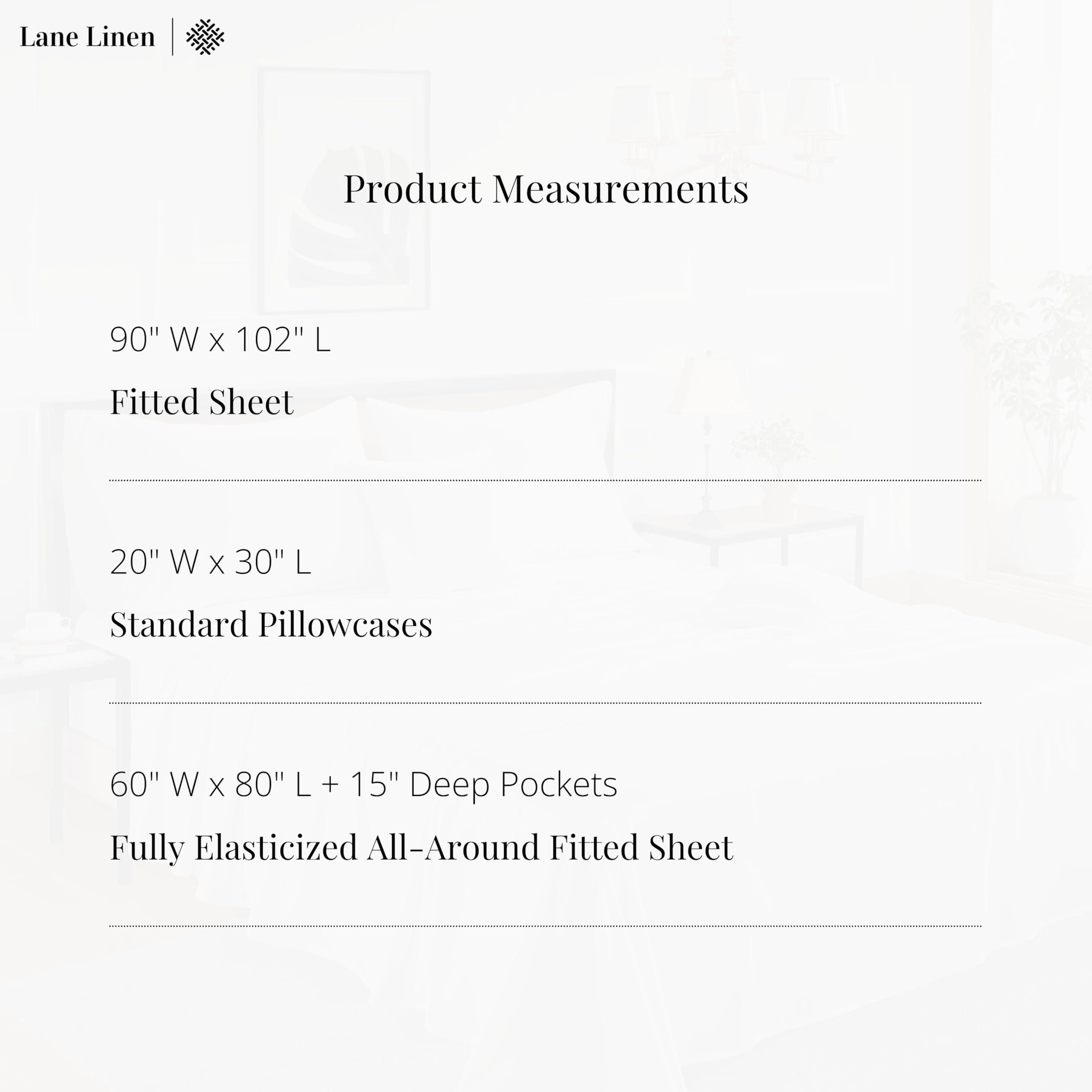 LANE LINEN 600 TC 100% Cotton Queen Sheets, Deep Pocket Comfy & Cooling Sateen Weave, Fully Elasticized Hotel Style Thick Sheet, Mercerized 4 Pc Queen Size Bedding Set, Ultra Soft - Blue Sheet Set - Image 8