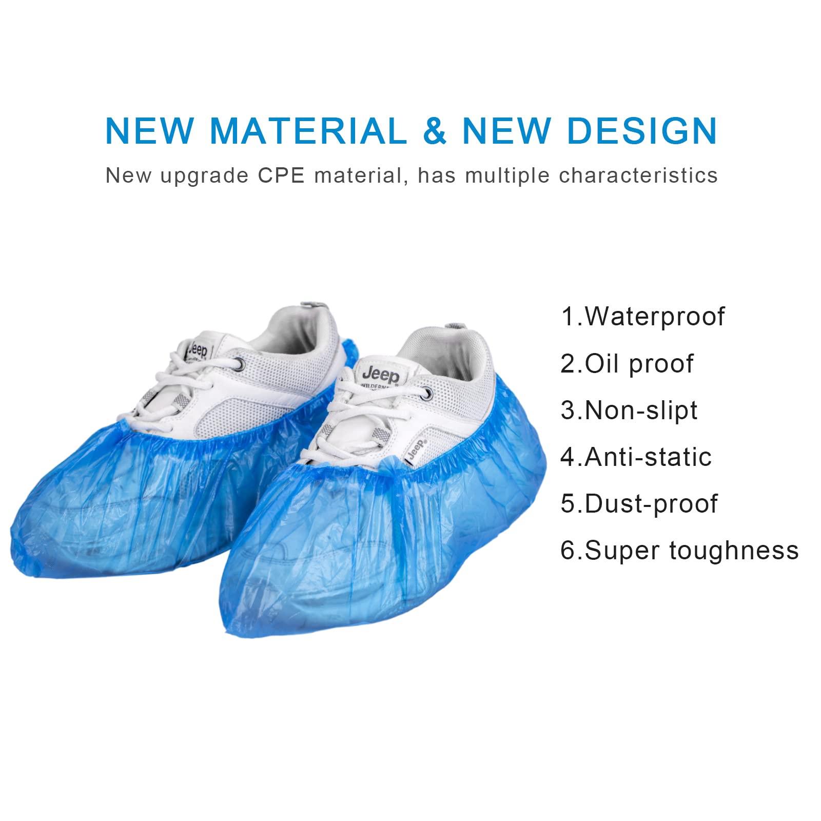 KCTUKA Disposable Shoe Covers, 50 PCS (25 Pairs) Green Convenience Boot Cover, Waterproof, Non slip, Dust proof, Protect Your Shoes, Floor, Carpet, One Size Fit Most - Image 3