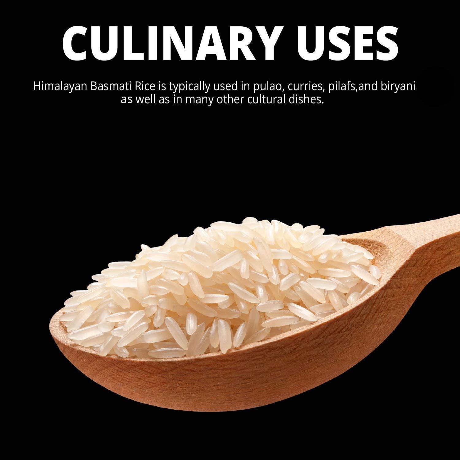 Himalayan Chef Basmati Rice,Extra Long Grain Rice Fluffy Quick Cooking Aromatic - 10 lbs.(Packaging May Vary) - Image 9