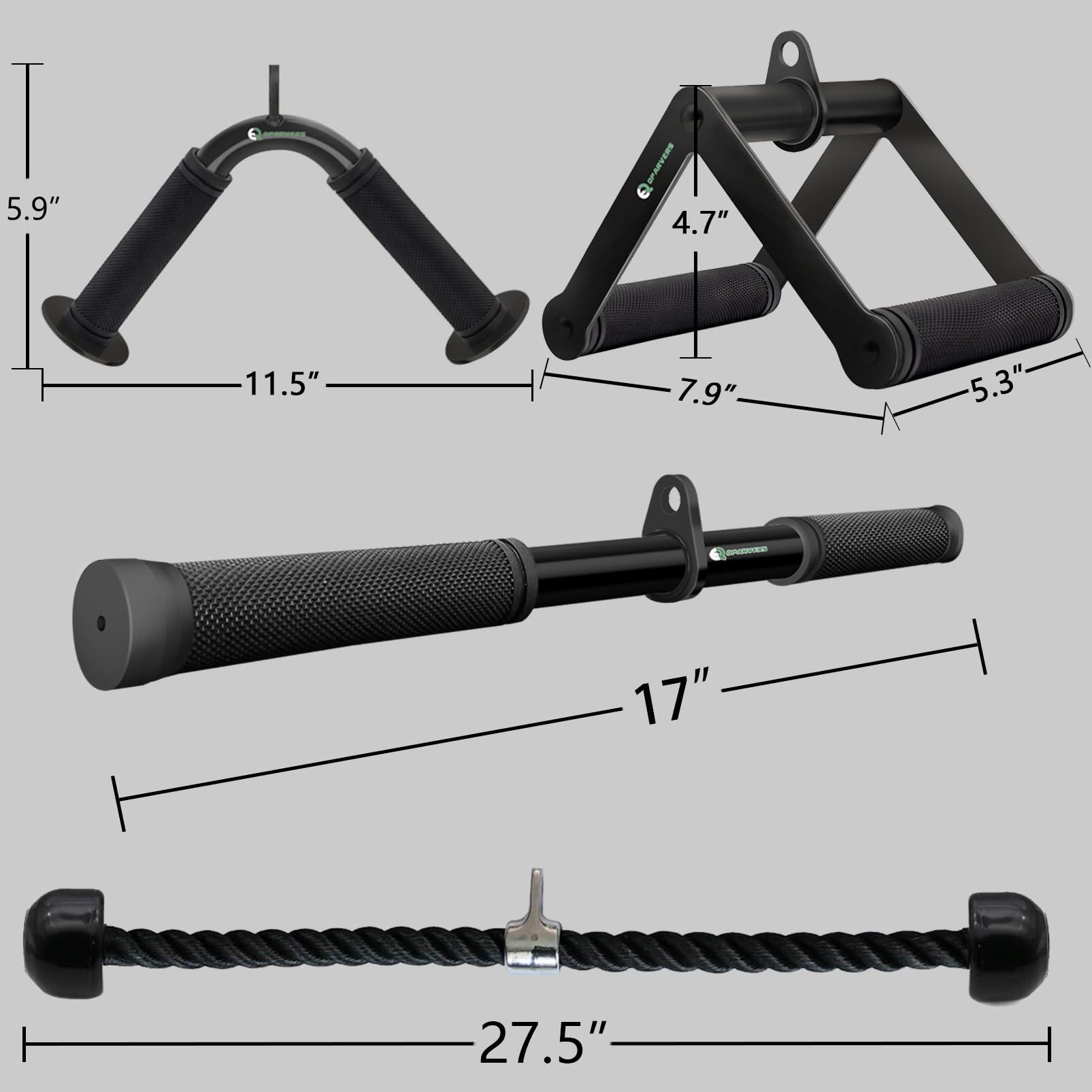 QPARVERS Cable Machine Attachment Set LAT Pulldown Attachments Weight Machine Accessories for Home Gym - Image 6