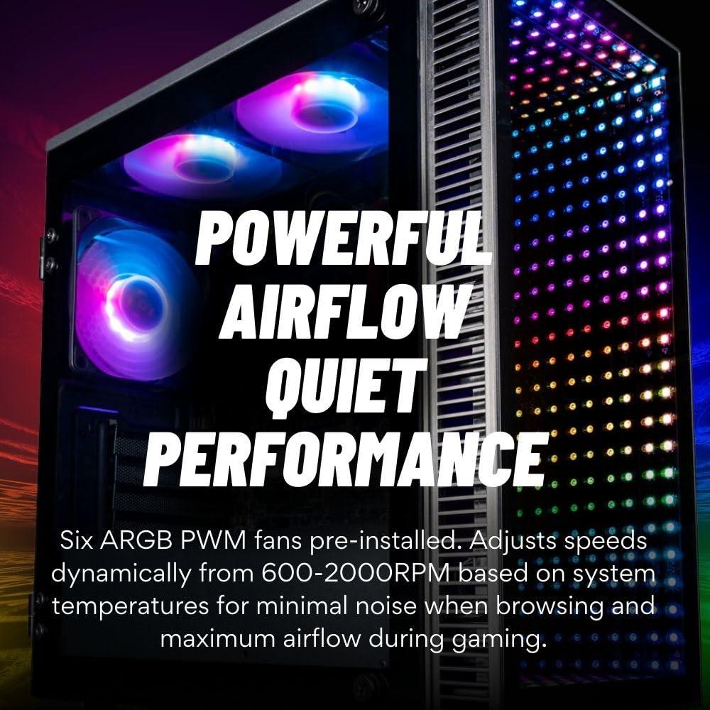 Continuum Micro Gaming Desktop PC - NVD GeForce RTX 5090 32GB, Intel 24-Core i9-14900KF Processor, 96GB DDR5 RAM, 2x2TB Gen4 NVMe SSD, WiFi 6, Windows 11 Pro - RGB Gamer Computer - Image 2