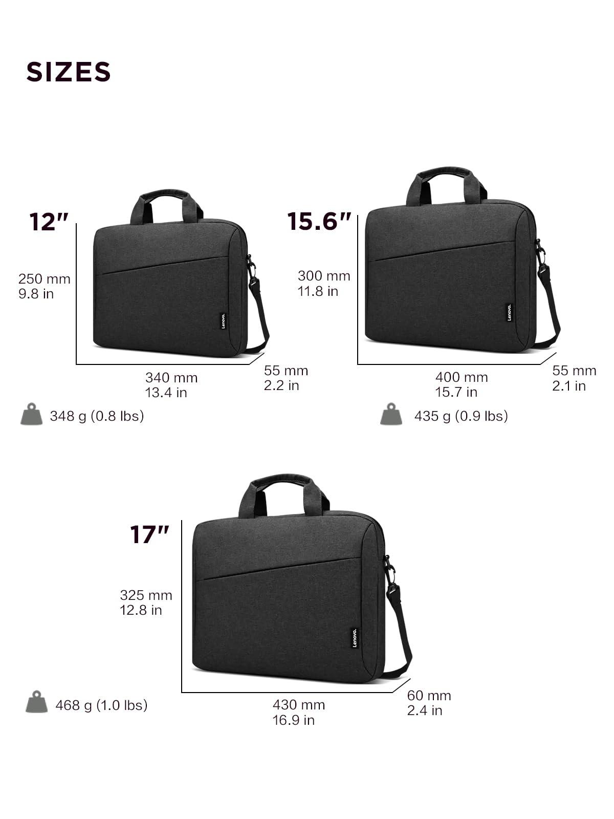 Lenovo Laptop Bag T210, Messenger Shoulder Bag for Laptop or Tablet, Sleek, Durable & Water-Repellent Fabric - Image 8