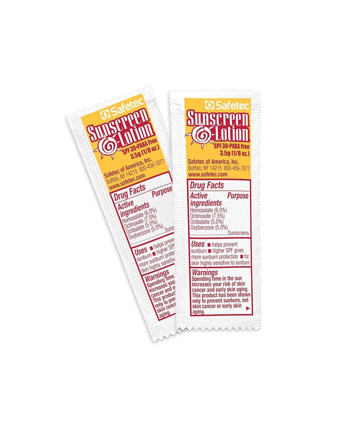 Safetec Sunscreen Lotion 1000 Packets SPF30+ and PABA-Free - Image 4