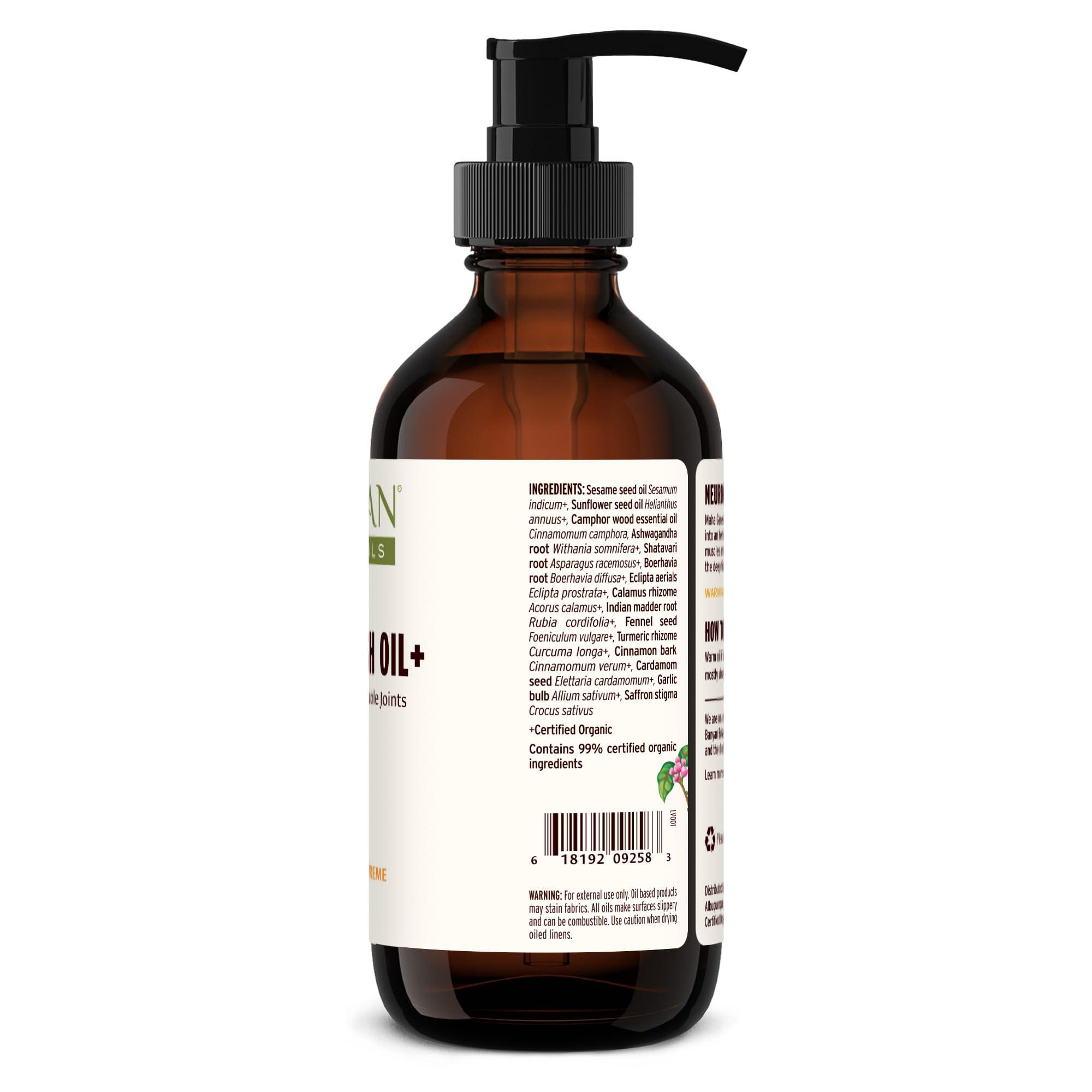 Banyan Botanicals Maha Ganesh Oil+ – Organic Deep Tissue Massage Oil – Soothing Massage Oil for Muscle and Joint Health – 8 oz – Non GMO Sustainably Sourced Ayurvedic Physician Formulated - Image 7
