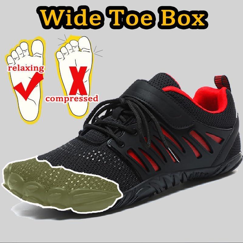 MIFAWA Barefoot Shoes Men Wide Toe Box Zero Drop Water Shoes Men for Gym Workout Minimalist Weightlifting Cross-Trainer Running Hike Grounded Footwear - Image 4