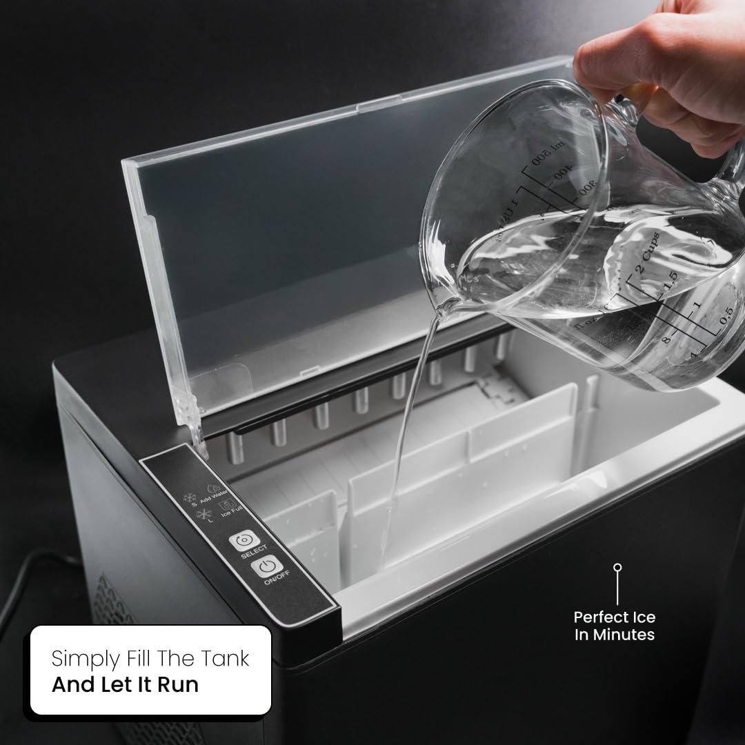 Ice Machine - Portable Ice Machine, Portable Ice Makers - Versatile and Easy to Use Ice Maker for Home - Ice Maker by Relek - Image 3