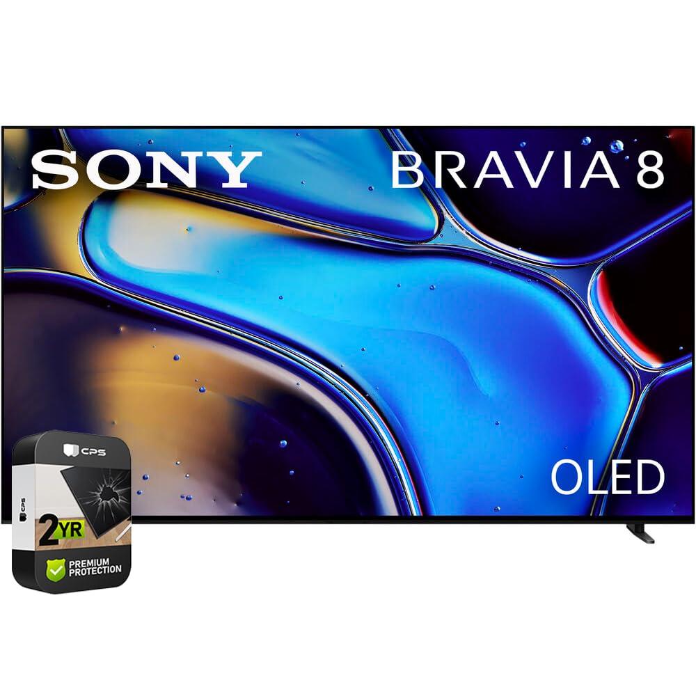 Sony K65XR80 BRAVIA 8 65 inch 4K HDR Smart OLED TV 2024 (Renewed) Bundle with 2 YR CPS Enhanced Protection Pack