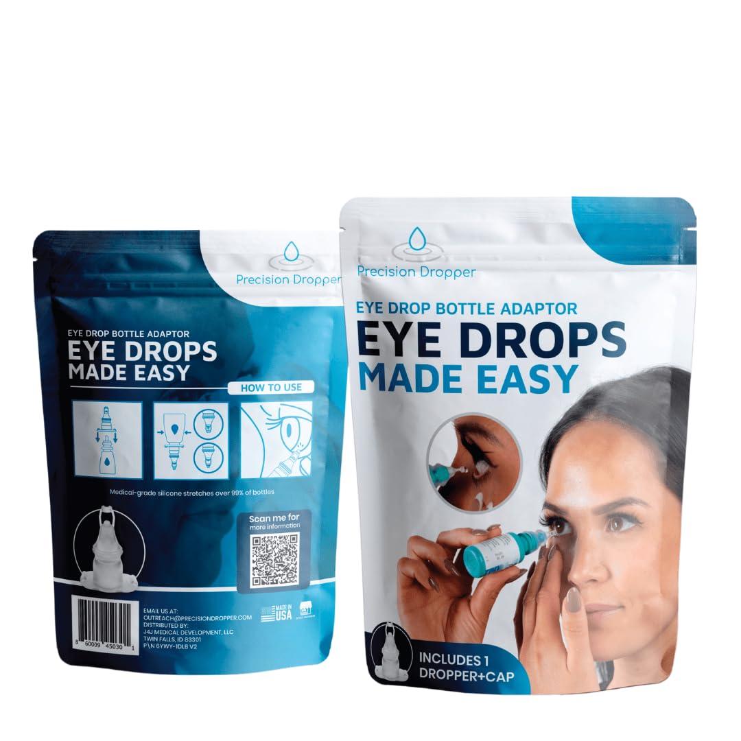 Precision Dropper - Eye Drop Assist Device – Mess-Free Eyedrop – No Head Tilt, Less Flinching, and Comfortable use - Compatible with Most Bottles - Eyedropper Dispenser (1-Pack) - Image 4