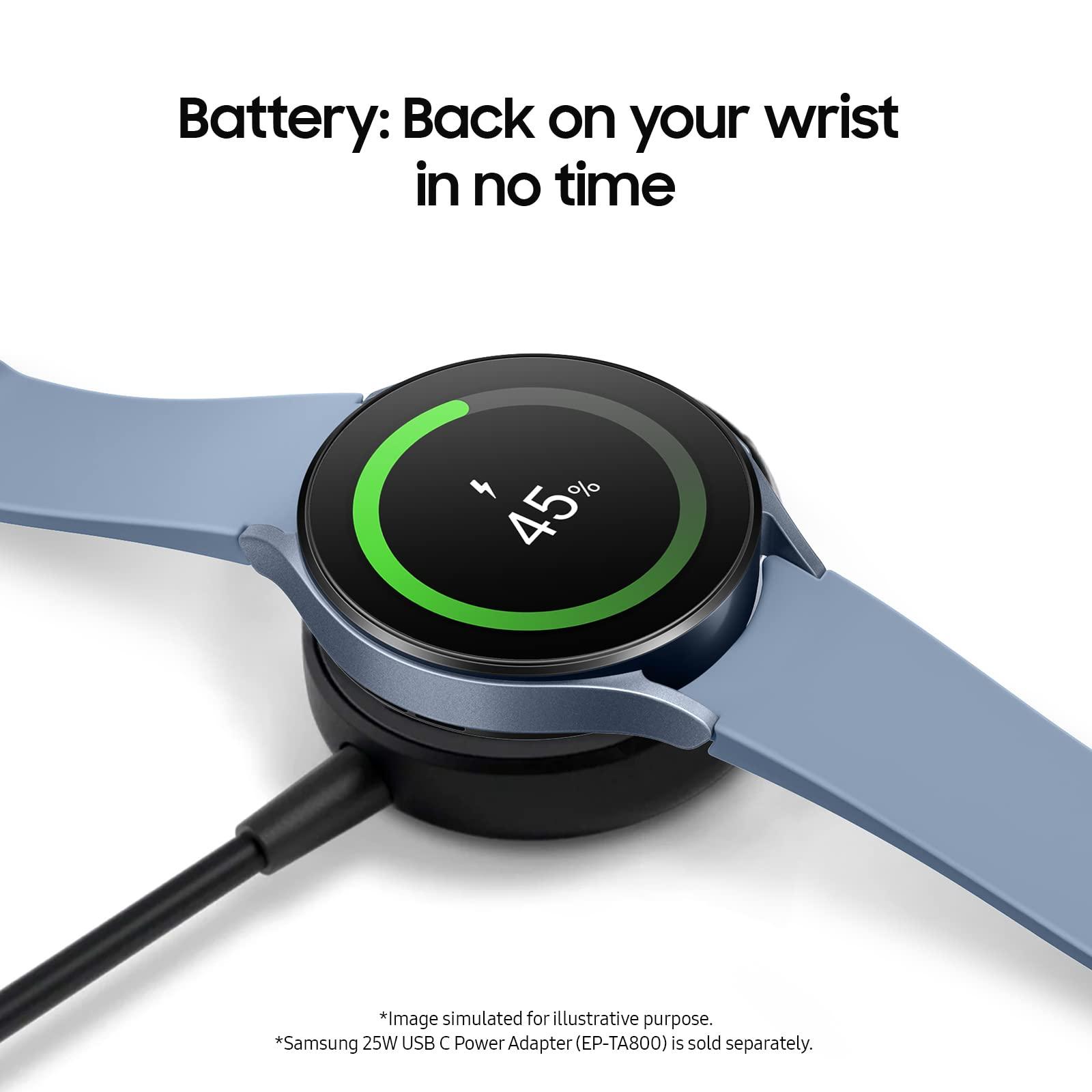 SAMSUNG Galaxy Watch 5 40mm Bluetooth Smartwatch w/Body, Health, Fitness and Sleep Tracker, Improved Battery, Sapphire Crystal Glass, Enhanced GPS Tracking, US Version, Gray - Image 6