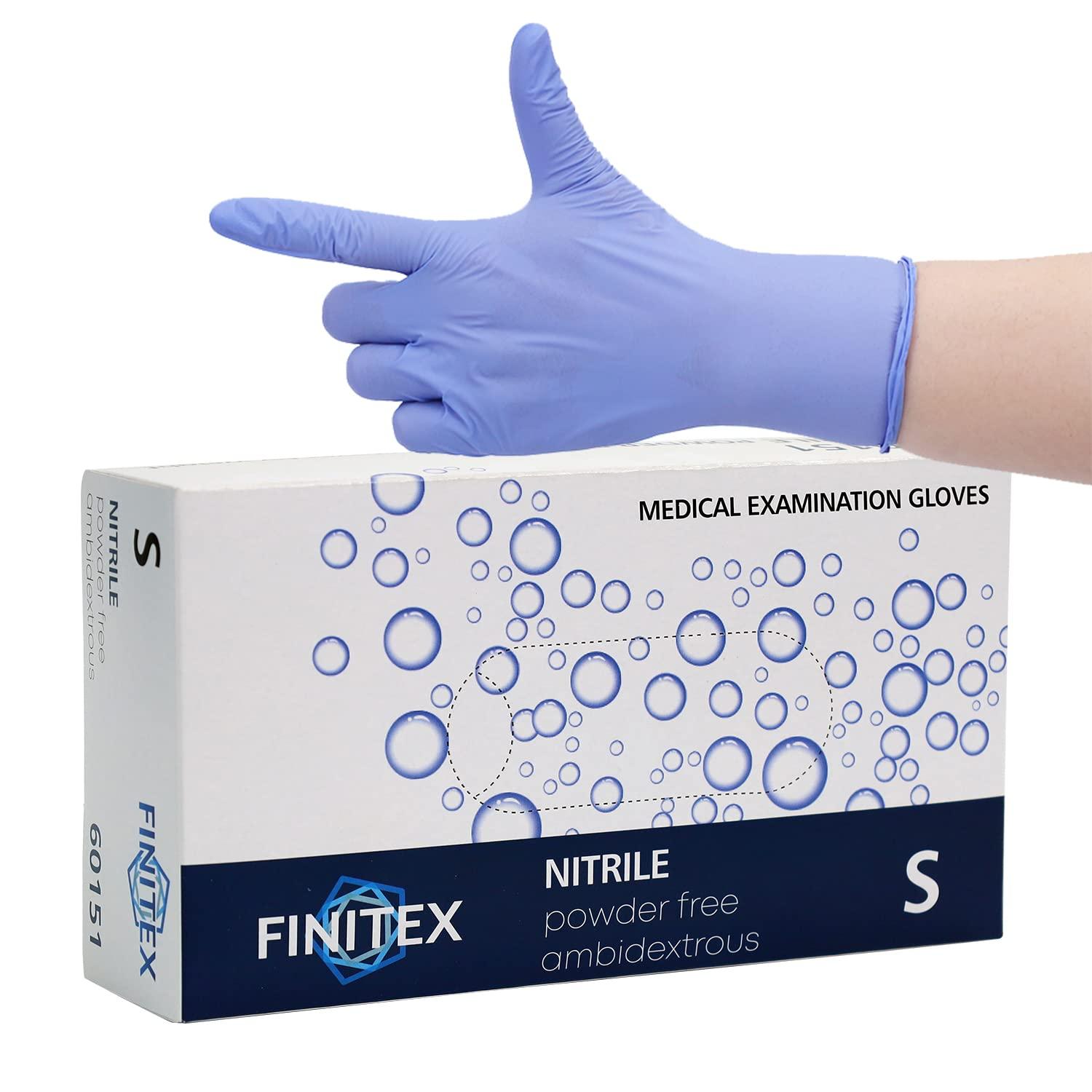 FINITEX Ice Blue Nitrile Exam Gloves - Powder-free, 1000 PCS Medical & Home Cleaning Gloves - Image 9