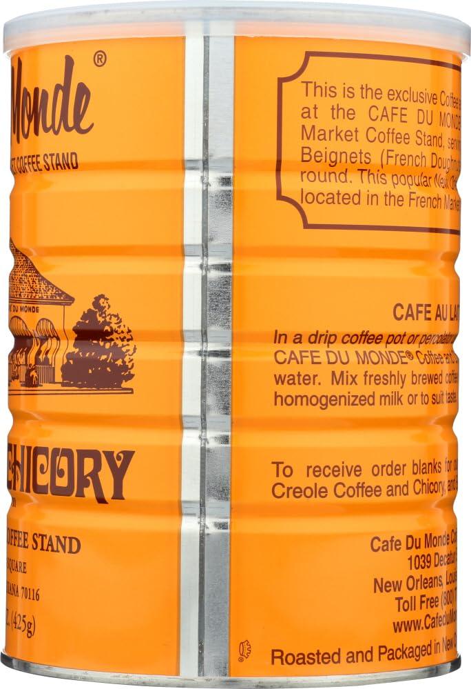 Half a Dozen Cans (6 Cans) of Coffee Du Monde - 15 oz. cans - Image 4