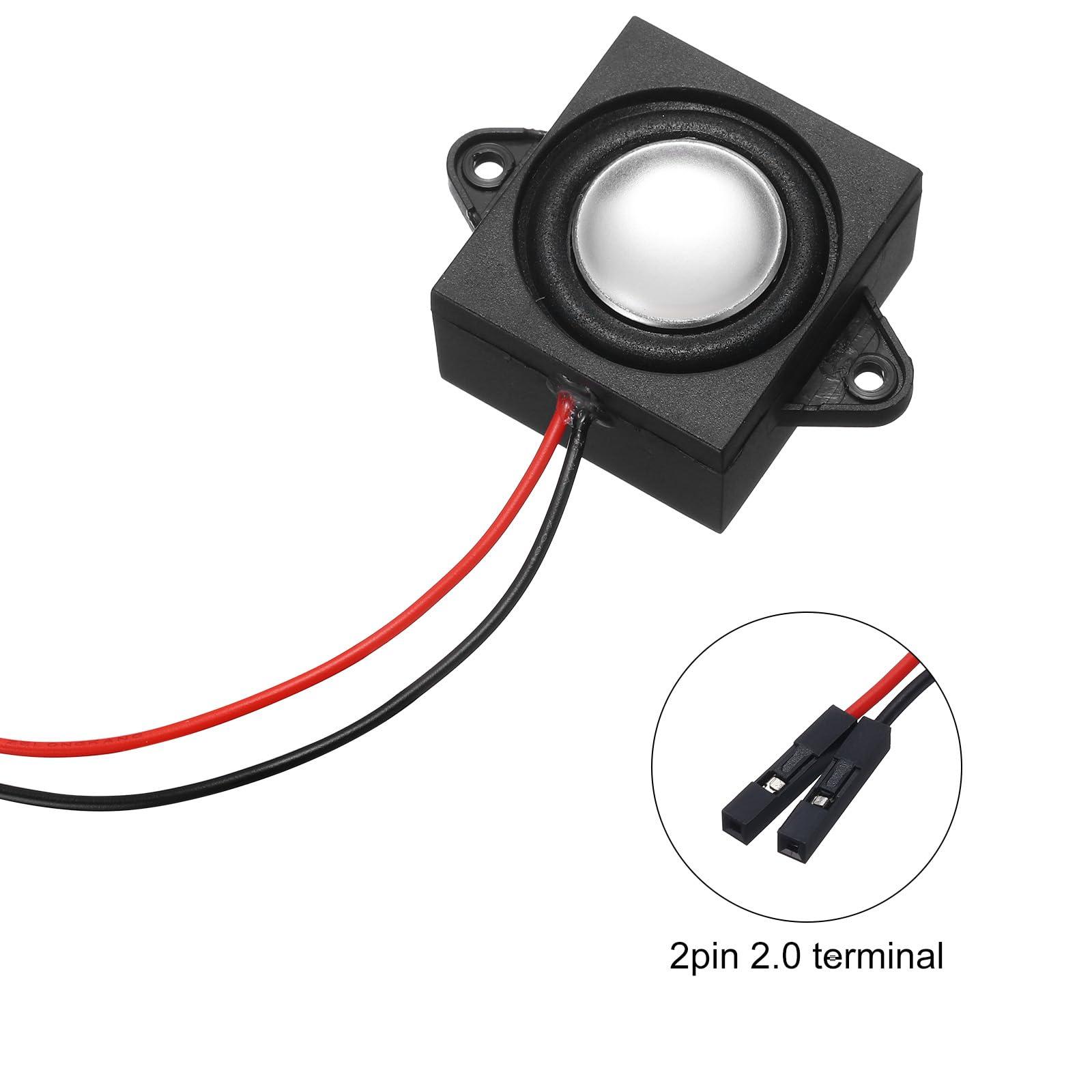 uxcell 1Pcs 3 Watt 4 Ohm Single Mini Speaker Full-Range Mobile Portable Advertising Machine Speaker Connector Separating Interface for Small Electronic Projects - Image 3