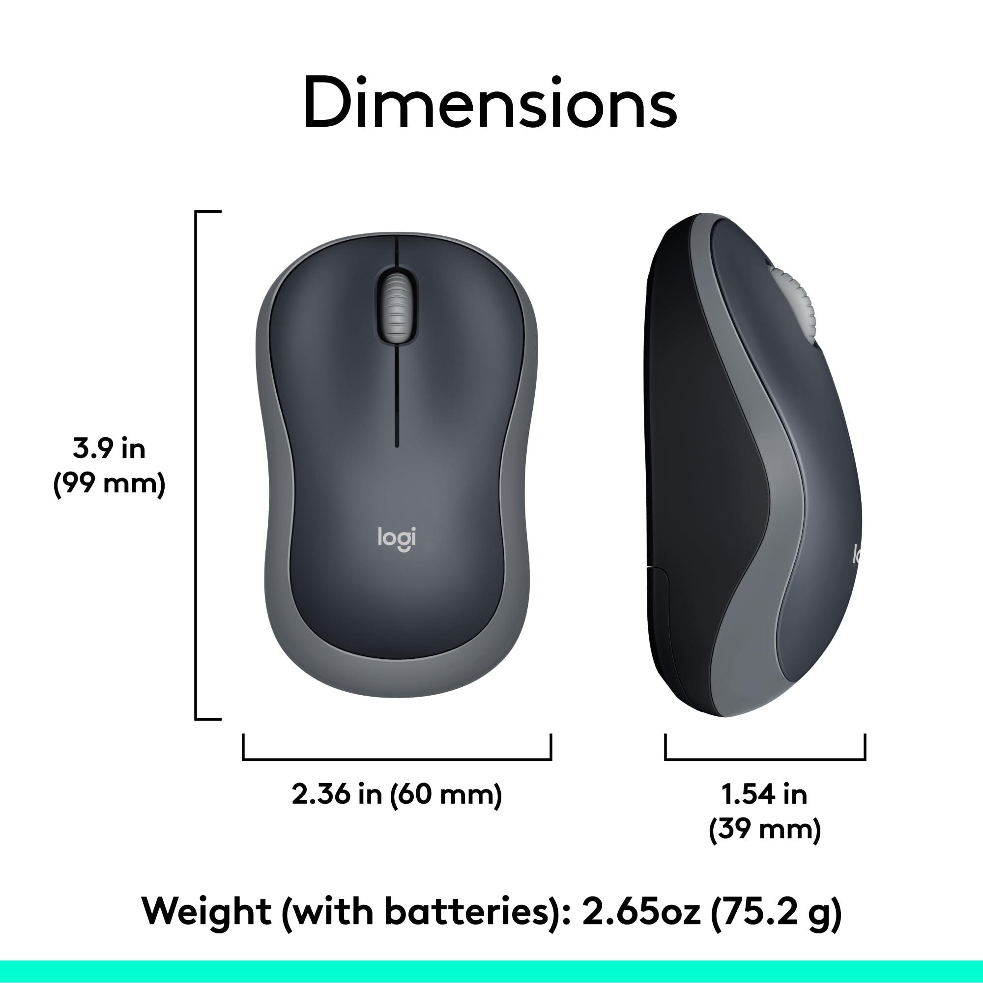 Logitech MK270 Wireless Keyboard and Mouse Combo for Windows, 2.4 GHz, 8 Multimedia Keys, PC, Laptop, Wireless Keyboard Compact Mouse Combo - Black - Image 8