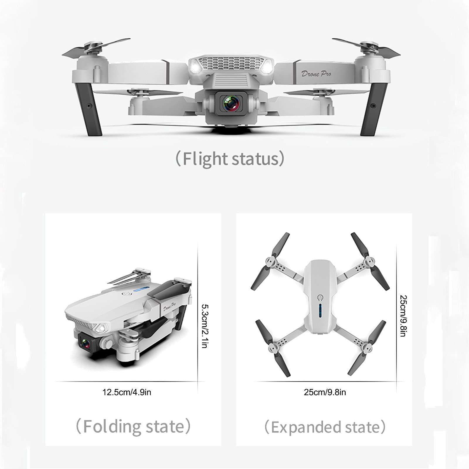 Remote Control Drones with Camera for Adults 4K & 1080P, Flying Toys with 3-level Flight Speed 4 Channel Drones with Camera Rc Plane Helicopters Cool Stuff Gifts for Men (Black) - Image 2