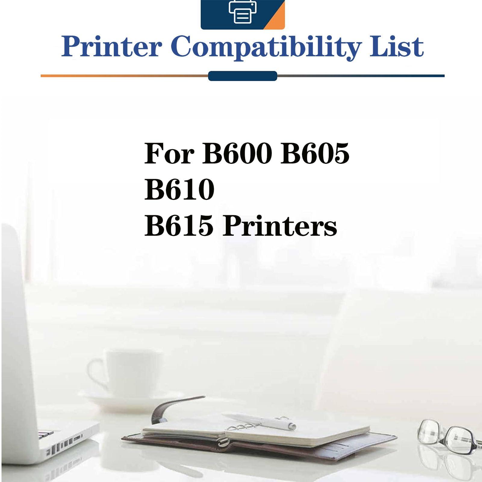 LISTWA Compatible High Yield Toner Cartridges Replacement 106R03944 for Xerox B600 B605 B610 B615 Printers Black*2 - Image 2