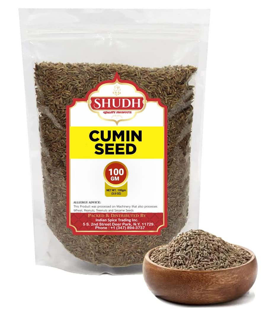 SHUDH CUMIN SEED 3.5 Oz Bag (100gm) | Jeera Whole Indian Spice ~ All Natural | Vegan | Gluten Friendly | NON-GMO | Indian Origin - Image 3
