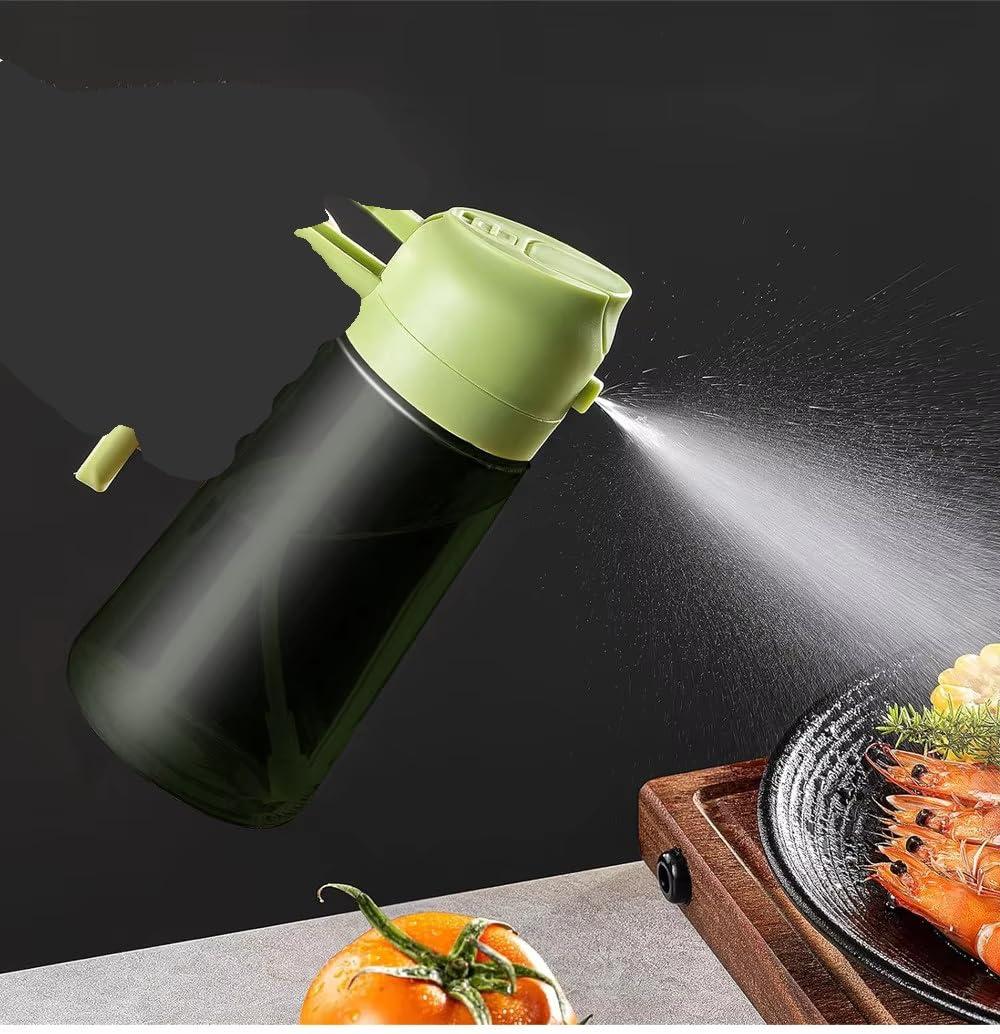 AZZS 16oz Olive Oil Dispenser Bottle, Oil Sprayer for Cooking, Air Fryer, Salad, BPA-Free, 470ml, Black - Image 7